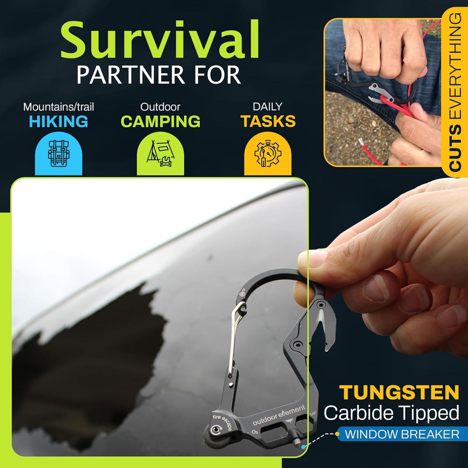 Multiherramienta de Escape de Emergencia Outdoor Element 7 en 1