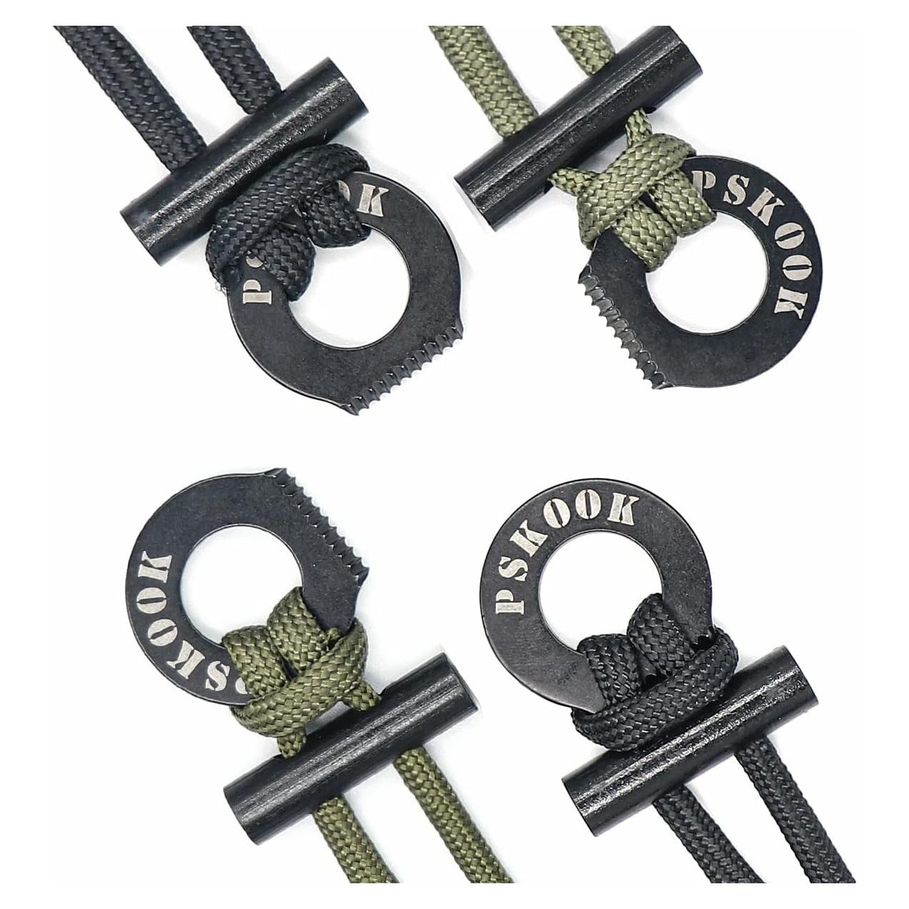 Collar de Supervivencia PSKOOK con Iniciador de Fuego - 4 Piezas