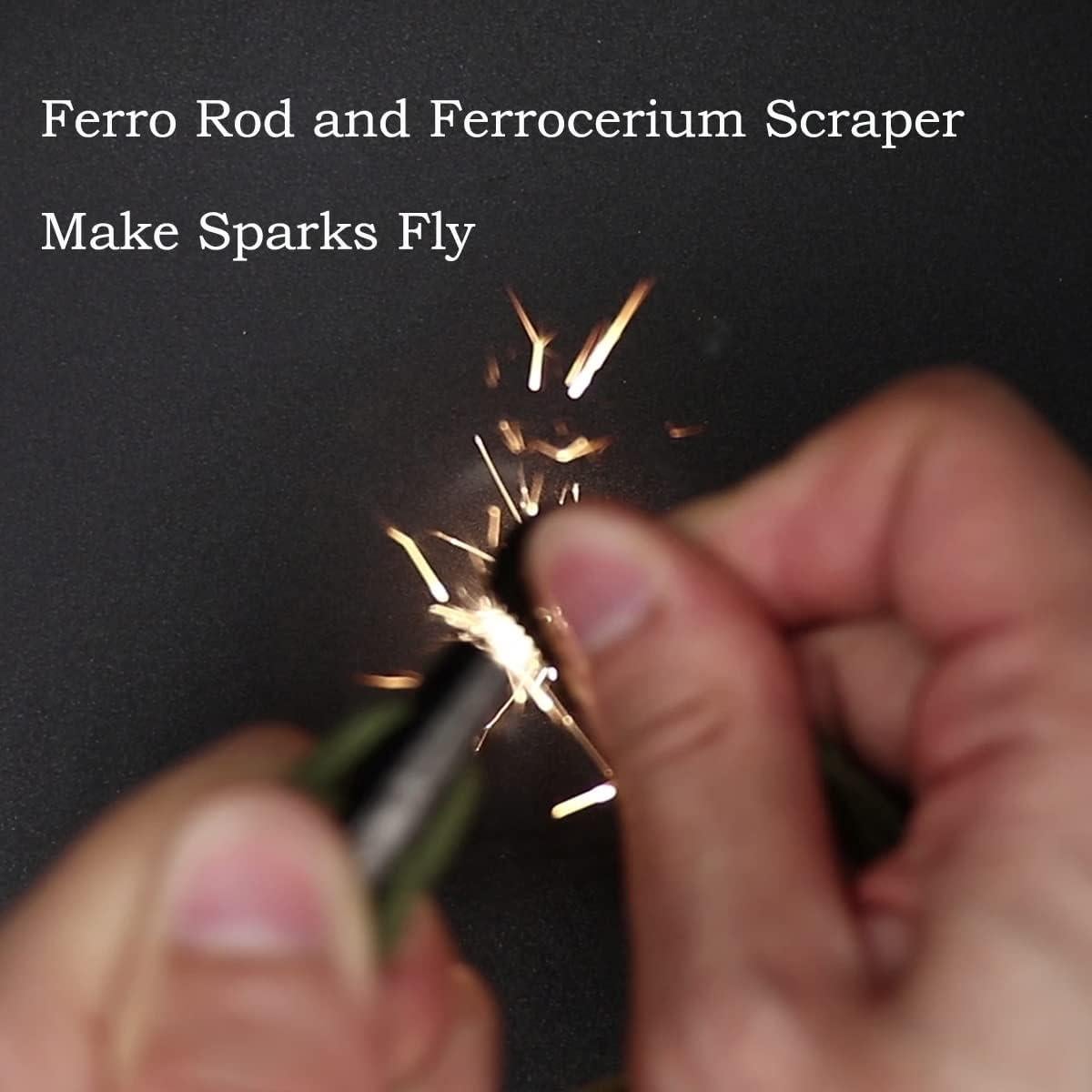 Collar de Supervivencia PSKOOK con Iniciador de Fuego - 4 Piezas