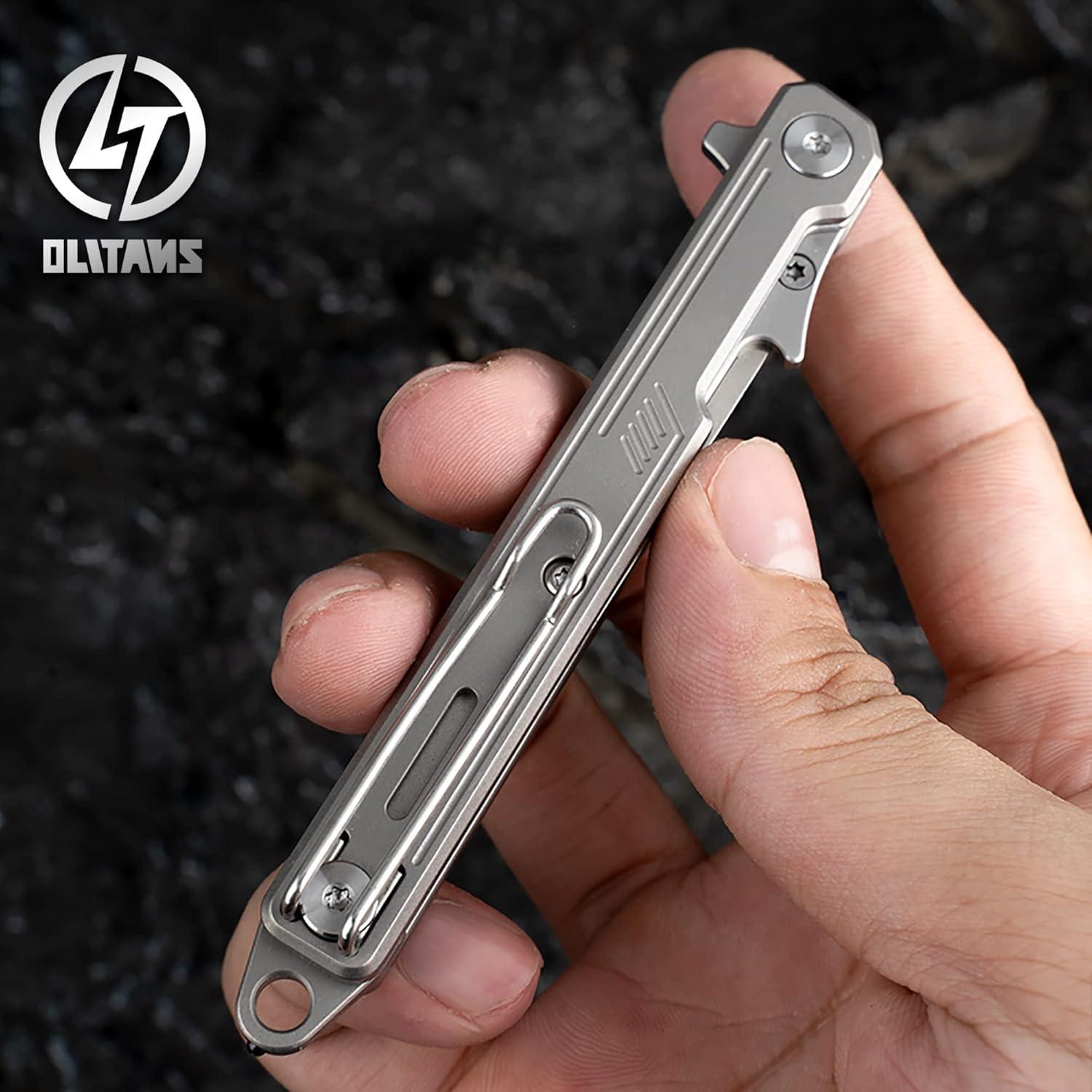 Cuchillo Plegable OLITANS T022 con Rompe Cristales y 10 Hojas