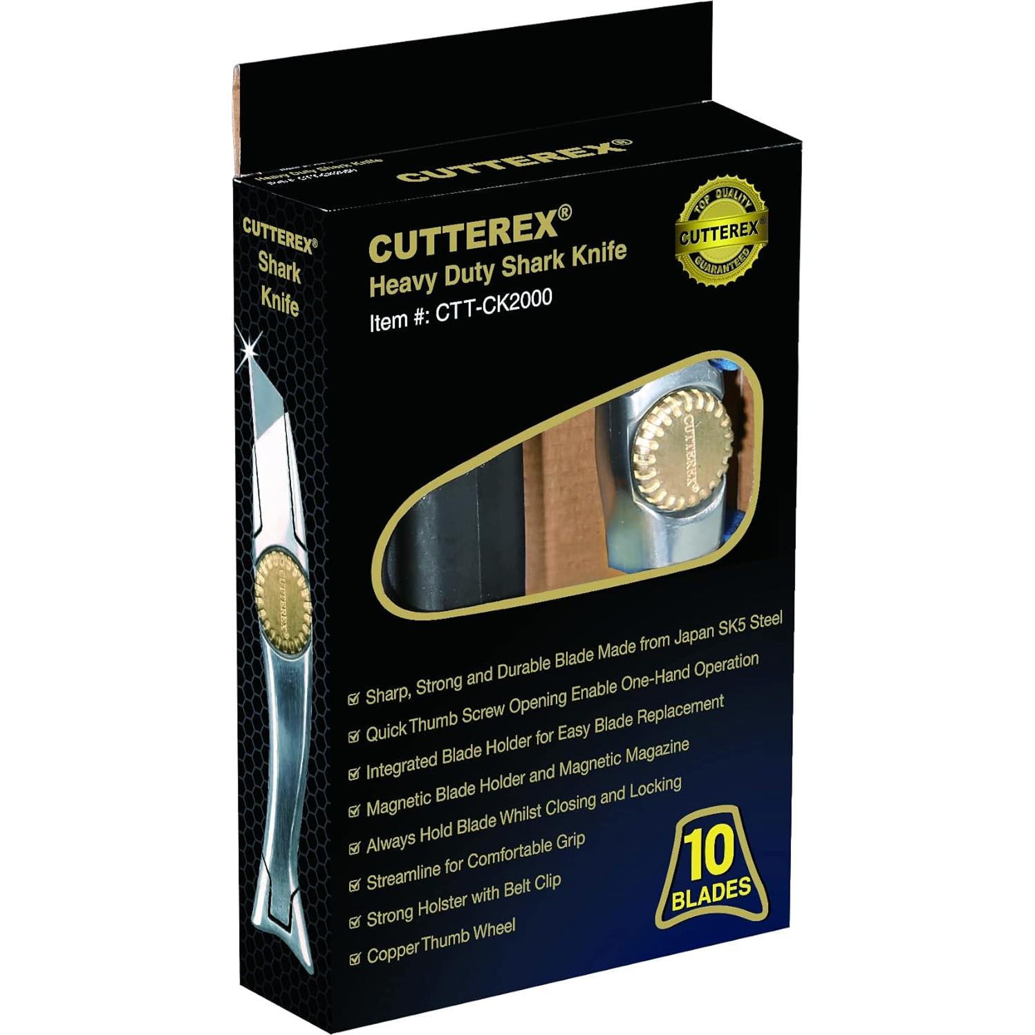 Cuchillo de Utilidad CUTTEREX Alta Resistencia 18.1 cm