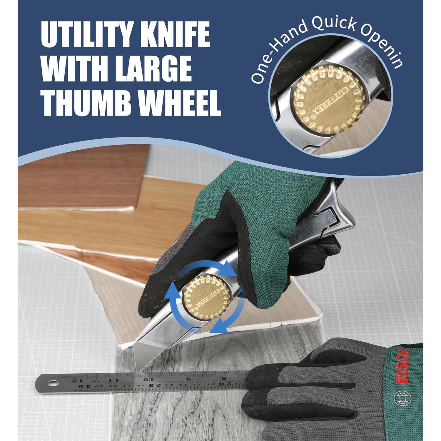 Cuchillos Utilitarios SharkKnife CUTTEREX 4pcs con 30 Cuchillas