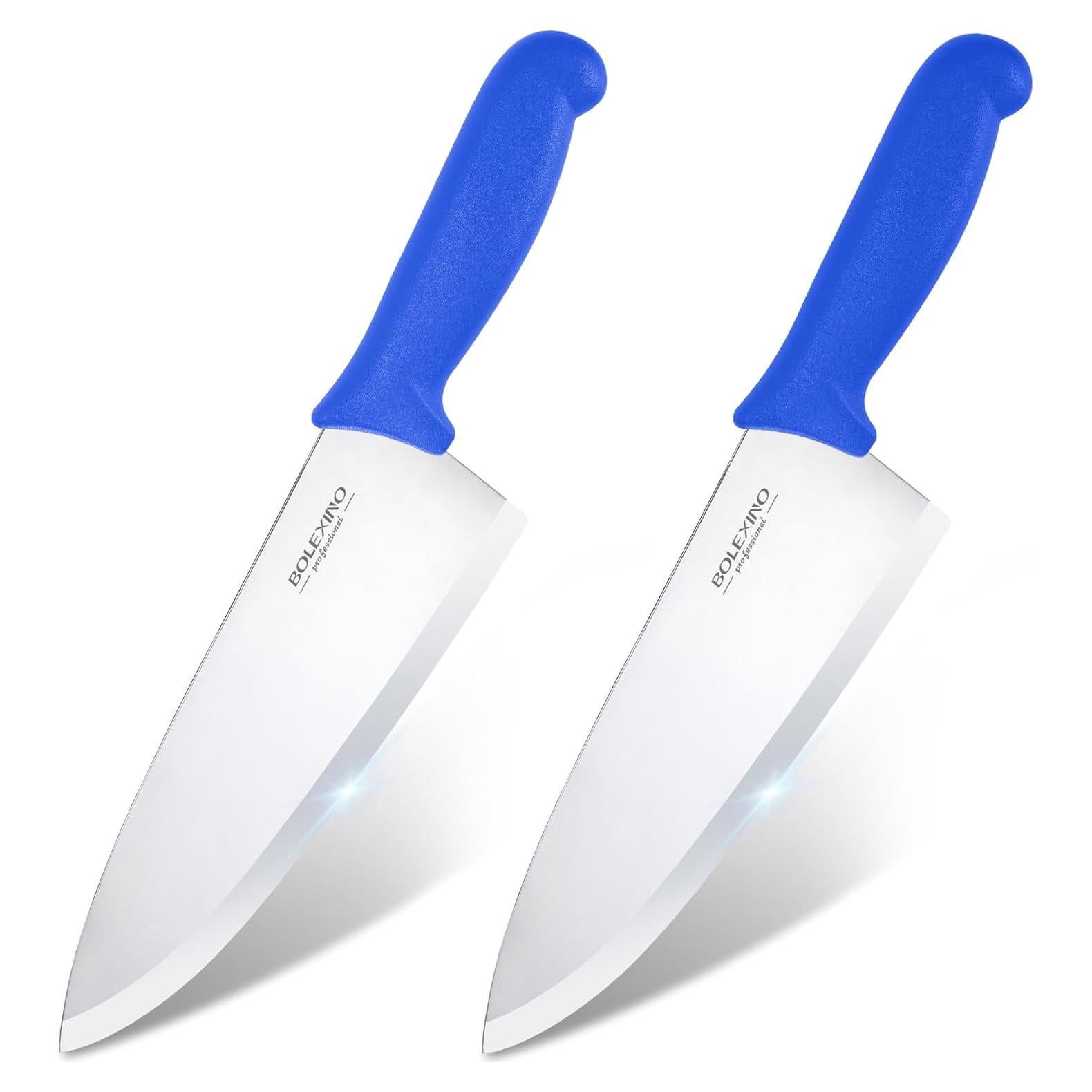 8 inch Japanese High Carbon Stainless Steel Chef Knife Set, Professional Extra Sharp Wide Cook Knife with Non-slip Ergonomic Handle, for Kitchen Home Restaurant