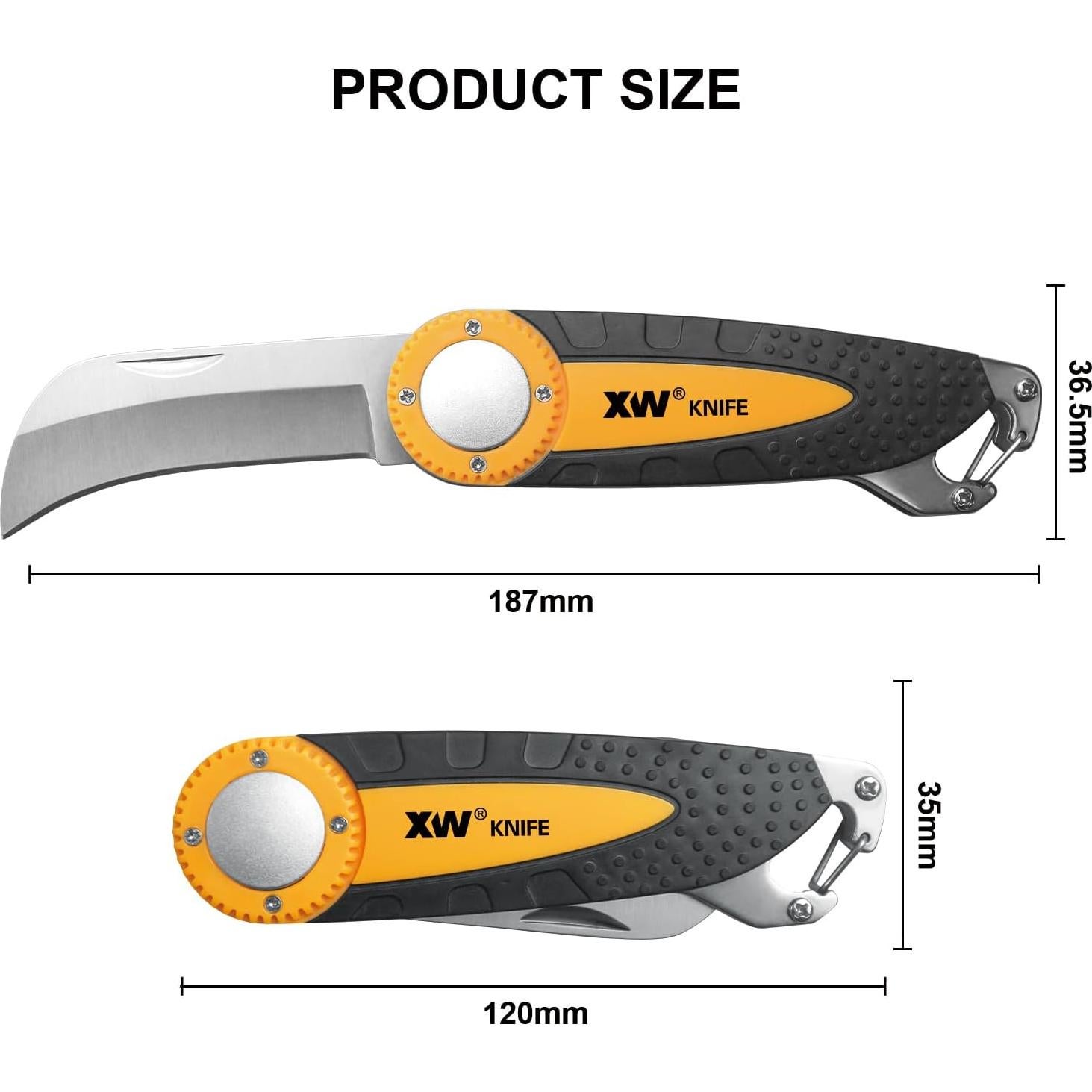 Cuchillo Plegable Utilitario XW con Hoja de Acero Inoxidable
