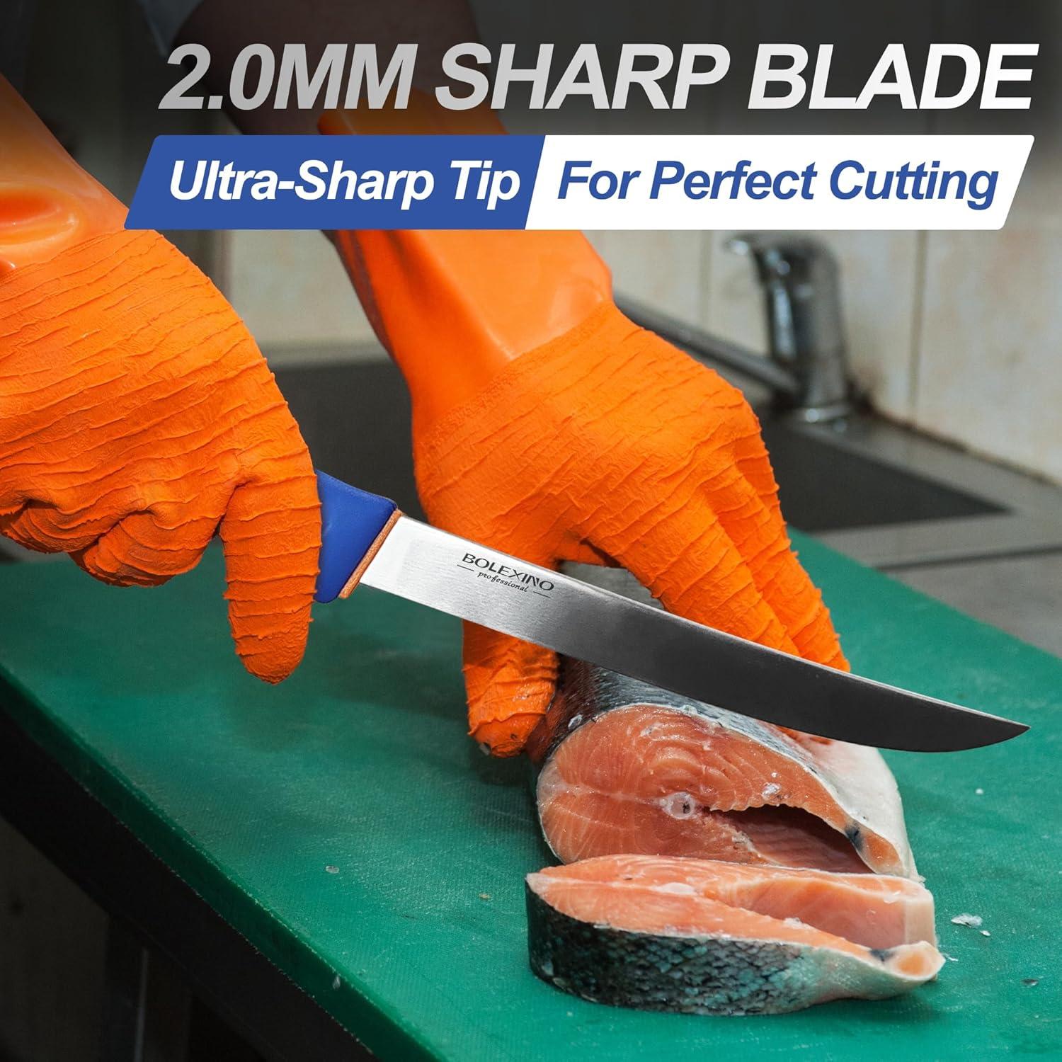 Cuchillo de Filete BOLEXINO 20 cm Acero Inoxidable Antideslizante