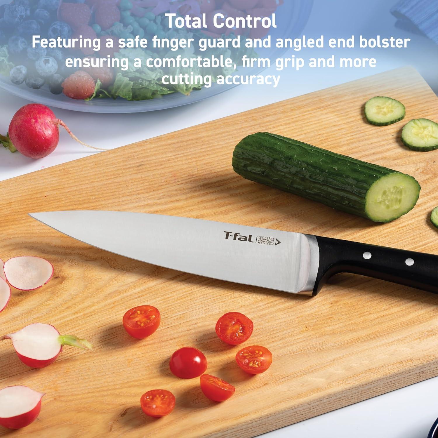 Set de Cuchillos de Cocina T-fal Ice Force 3 Piezas