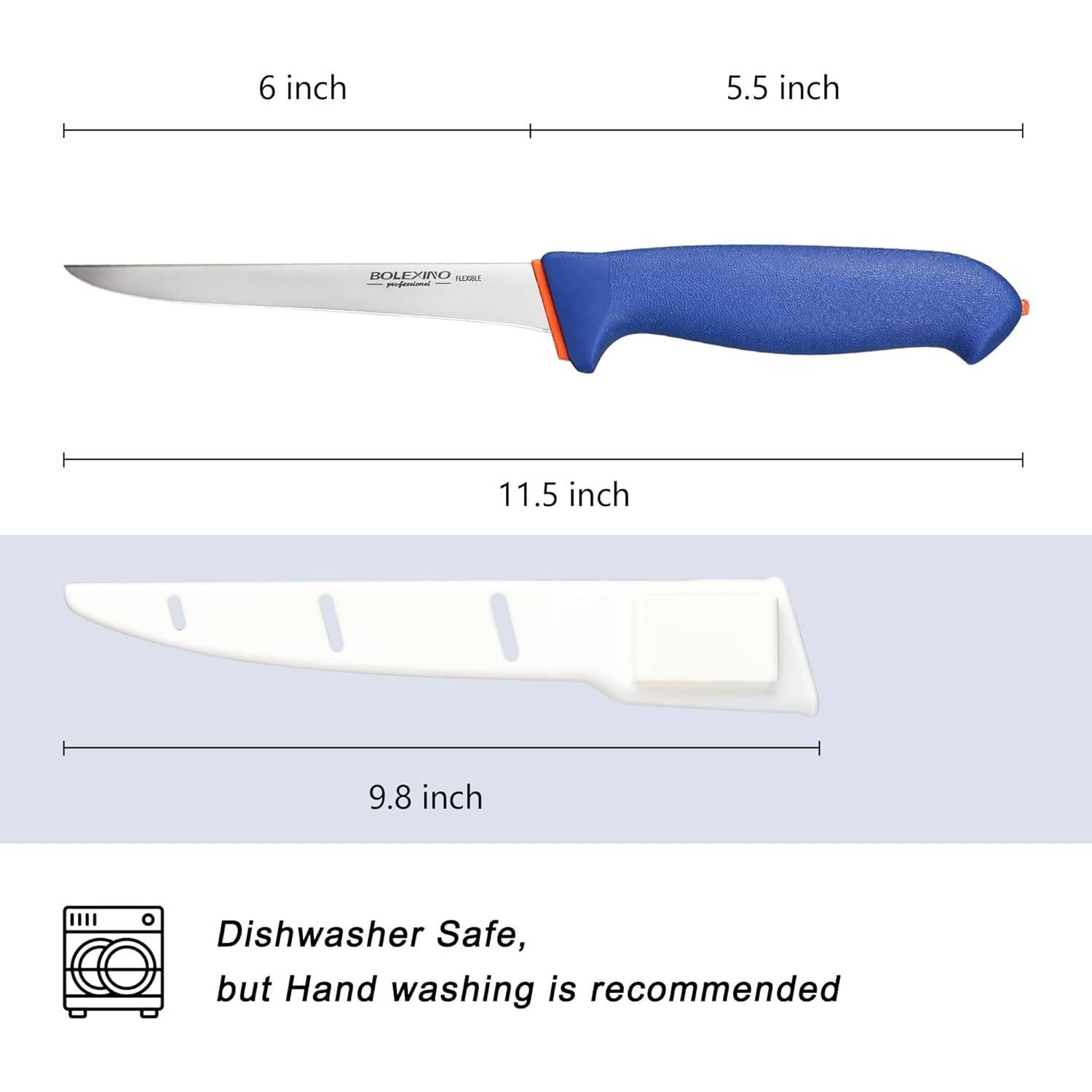 Cuchillo de Deshuesar Flexible BOLEXINO 15.24 cm Acero Alemán