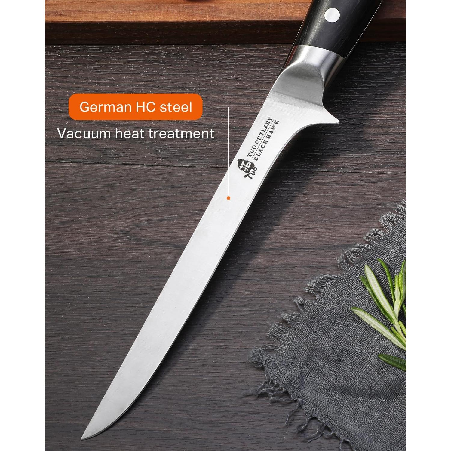 Cuchillo de Deshuesar TUO Black Hawk 17.8 cm Acero Alto Carbono