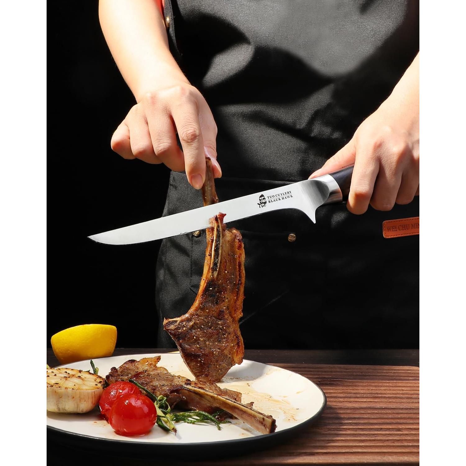 Cuchillo de Deshuesar TUO Black Hawk 17.8 cm Acero Alto Carbono
