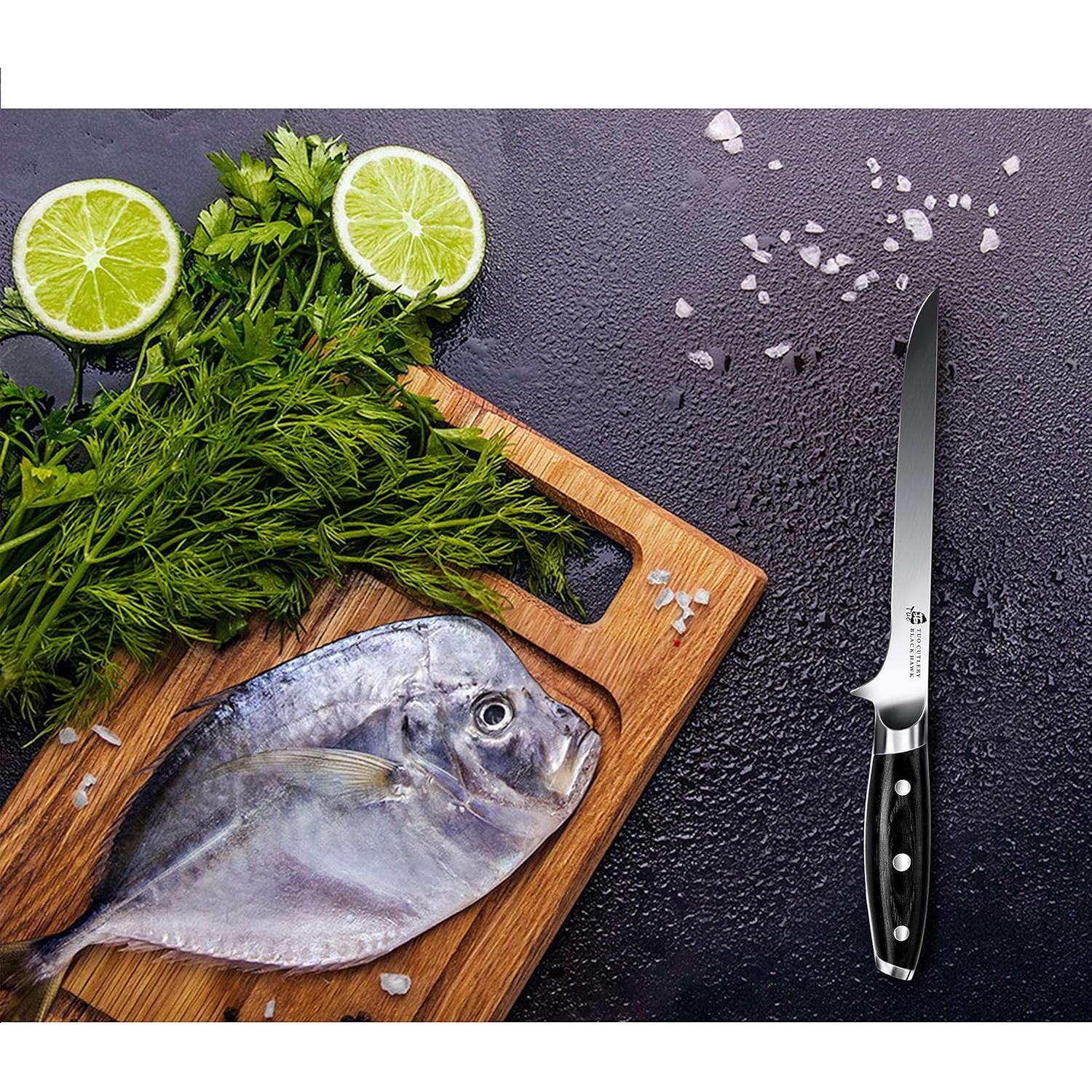 Cuchillo de Deshuesar TUO Black Hawk 17.8 cm Acero Alto Carbono