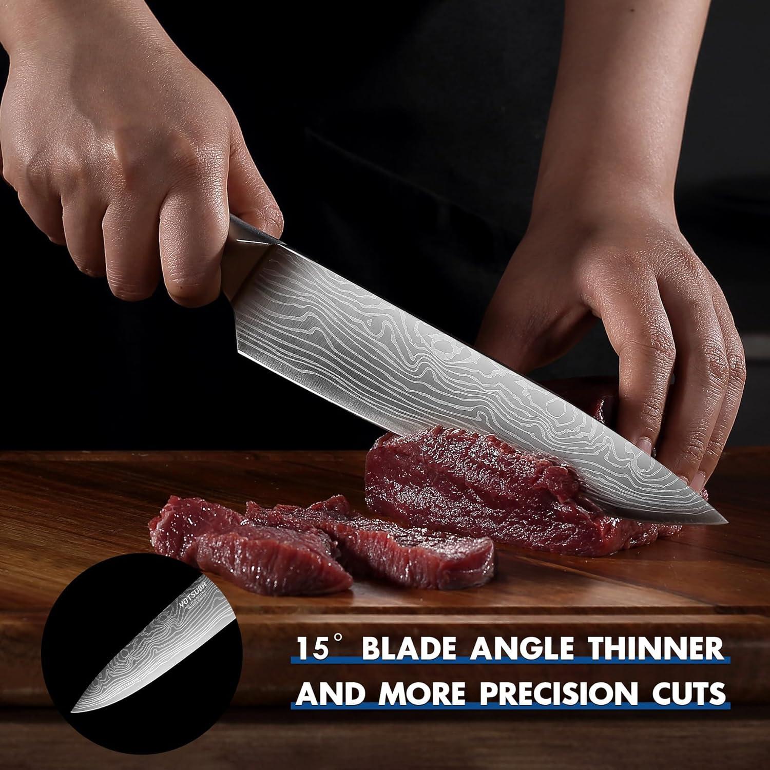 Juego de cuchillos de cocina YOTSUBA 3 piezas acero inoxidable