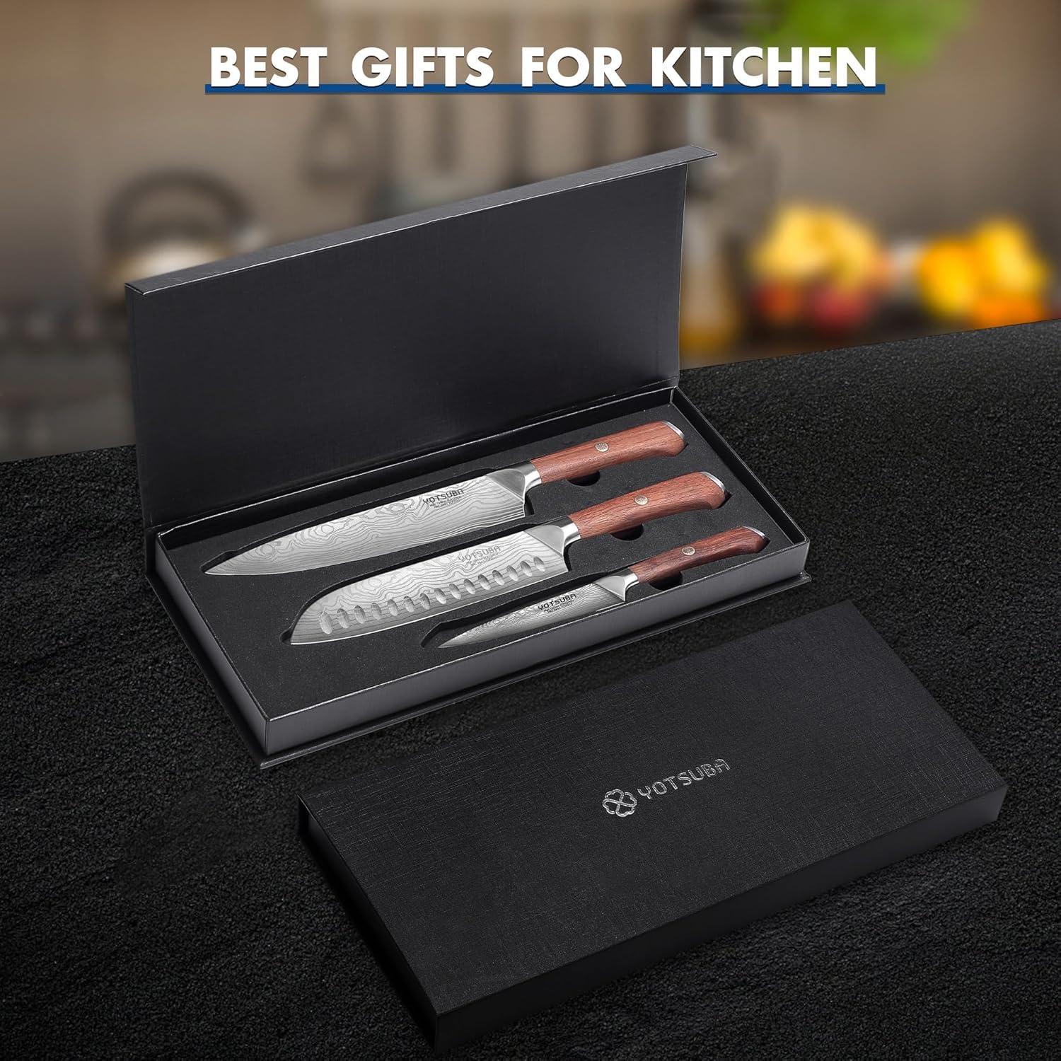 Juego de cuchillos de cocina YOTSUBA 3 piezas acero inoxidable