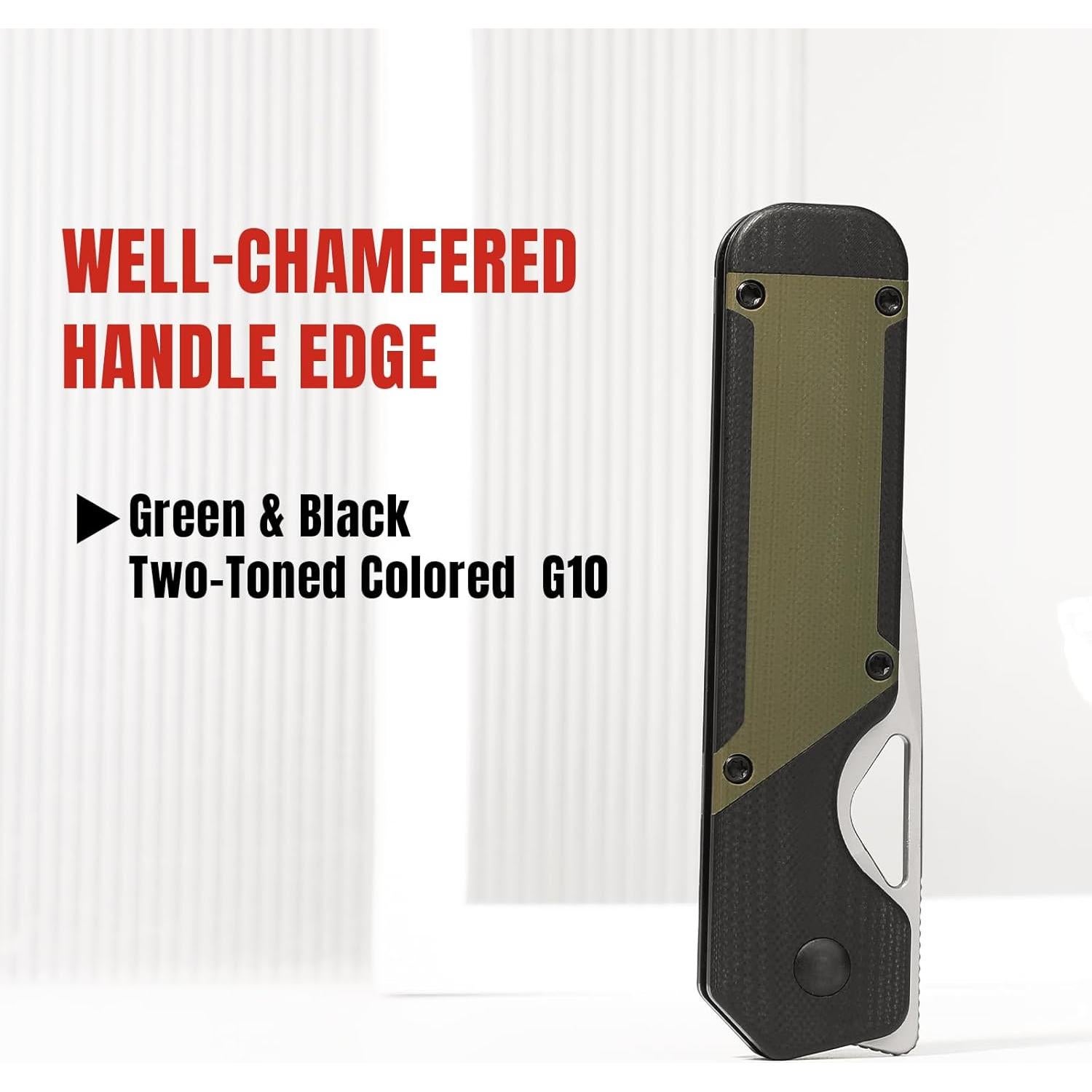 Cuchillo de bolsillo Kizer Militaw EDC 20.3cm Nitro V G10