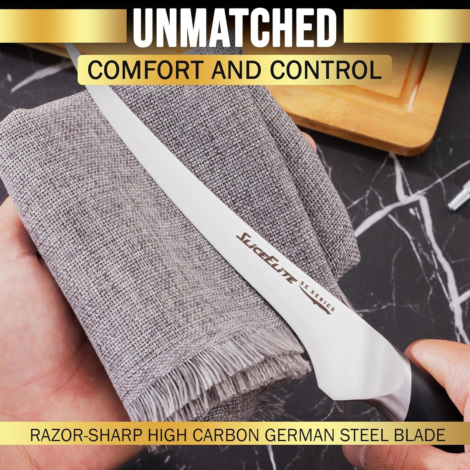 Cuchillo de Filete 17.78 cm SliceElite Acero VG10 Mango Pakkawood