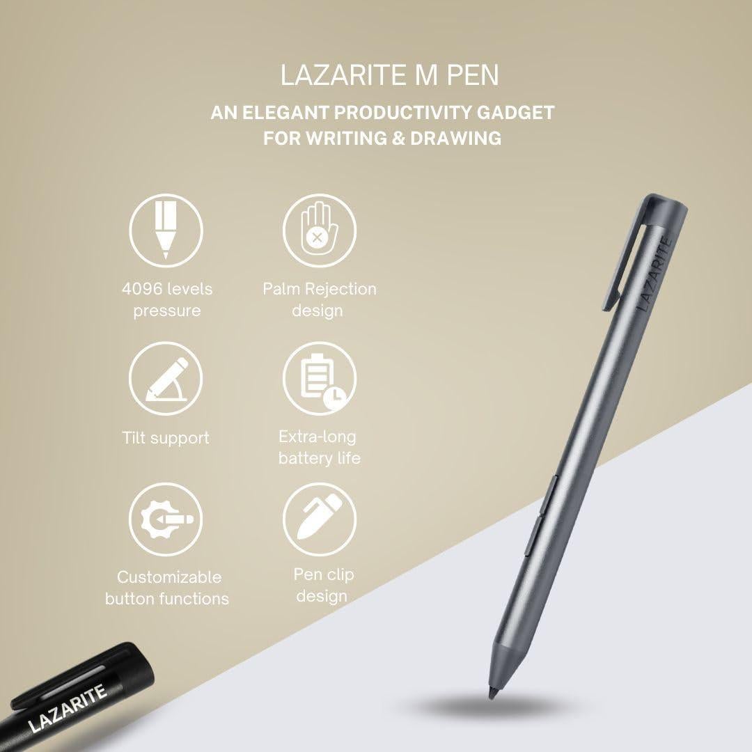Estilógrafo Activo Lazarite M Pen Negro - 4096 Niveles Sensibilidad