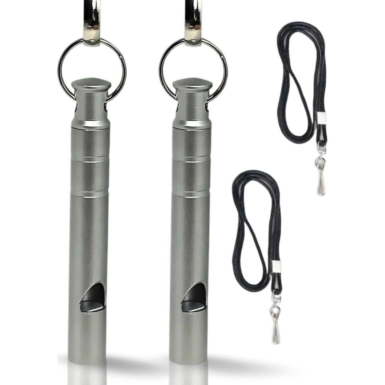 Silbato de Titanio FUTURESTEPS con Cordón - Juego de 2