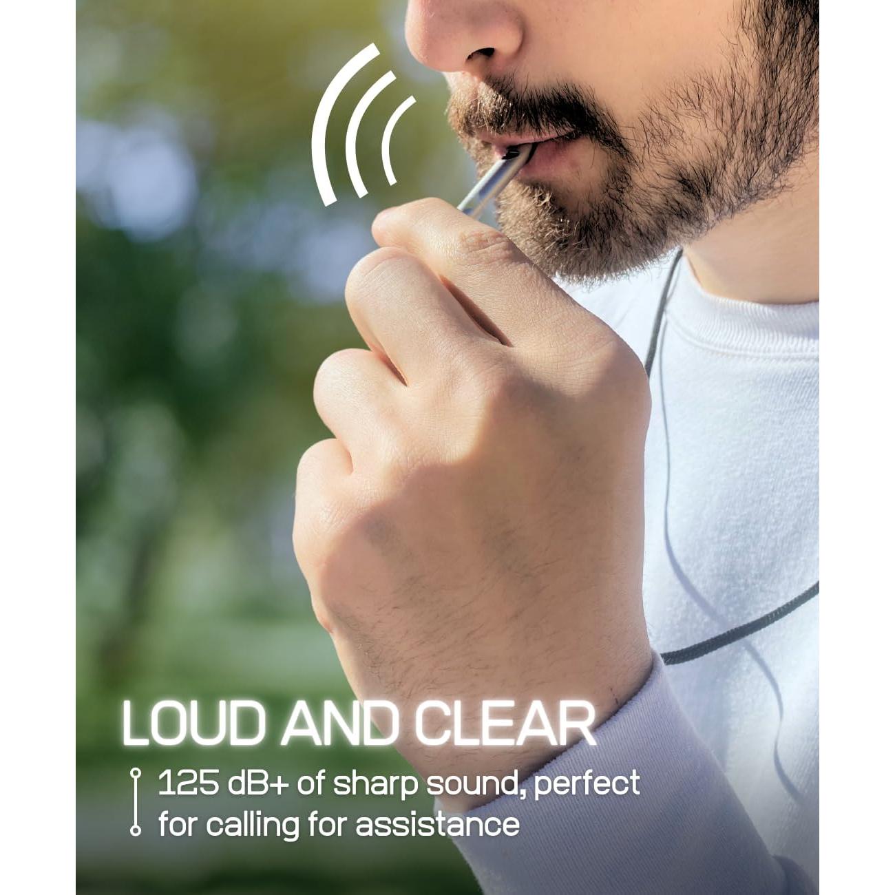 Silbato de Titanio FUTURESTEPS con Cordón - Juego de 2