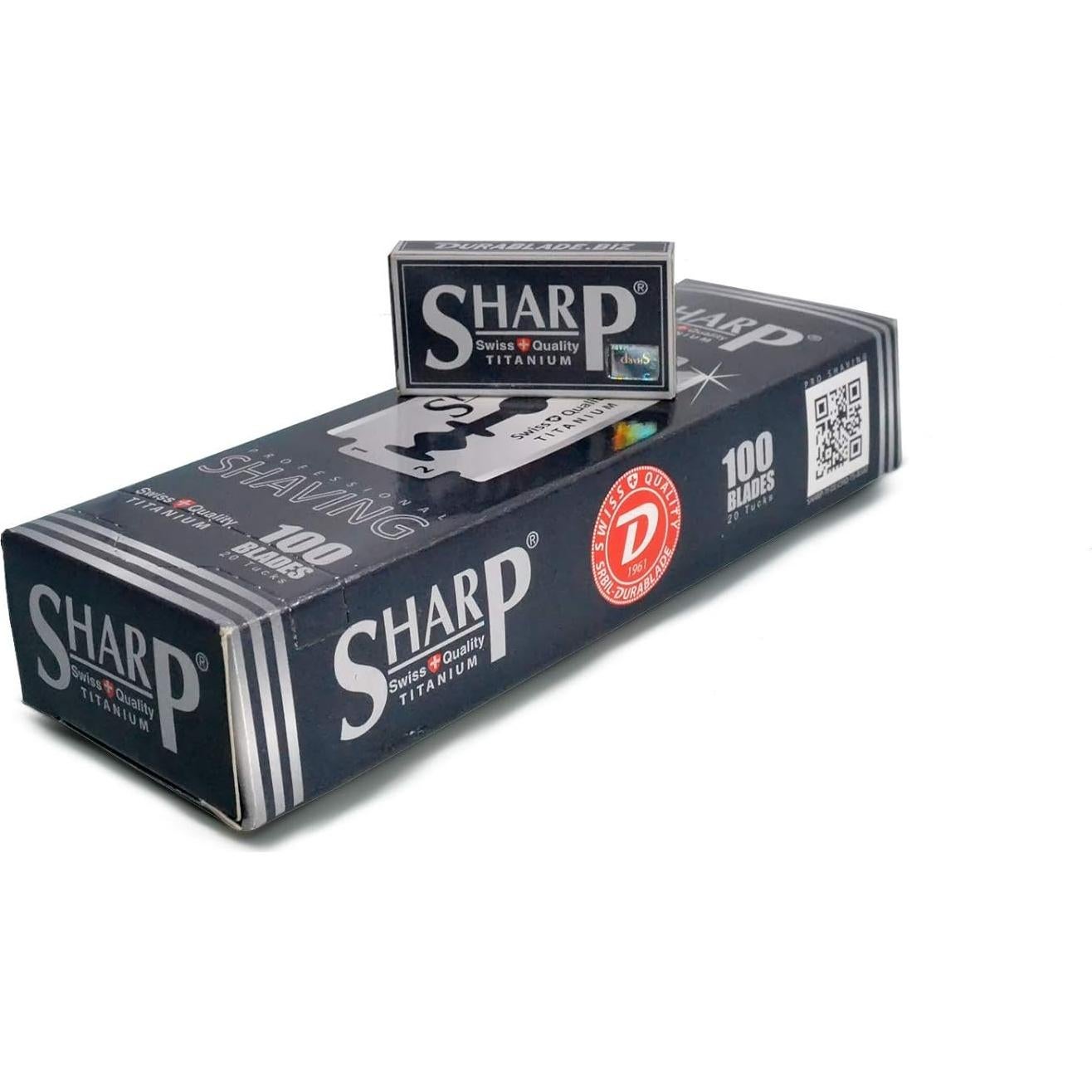 100 Cuchillas de Doble Filo Titanio Durablade - Afeitado Suave