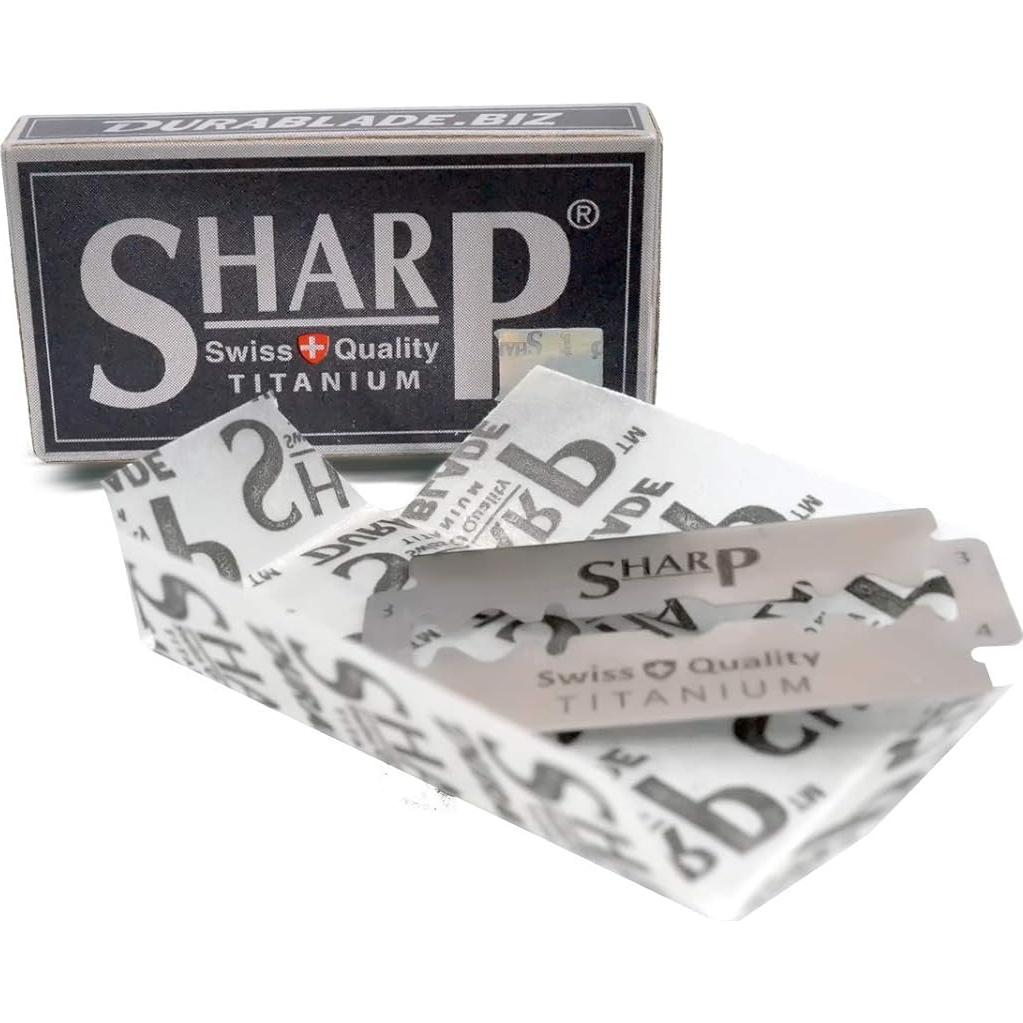 100 Cuchillas de Doble Filo Titanio Durablade - Afeitado Suave