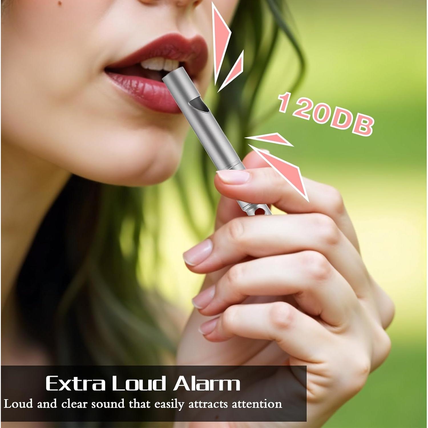 Silbato de Emergencia ValueBargain Titanio 120dB 2 Piezas