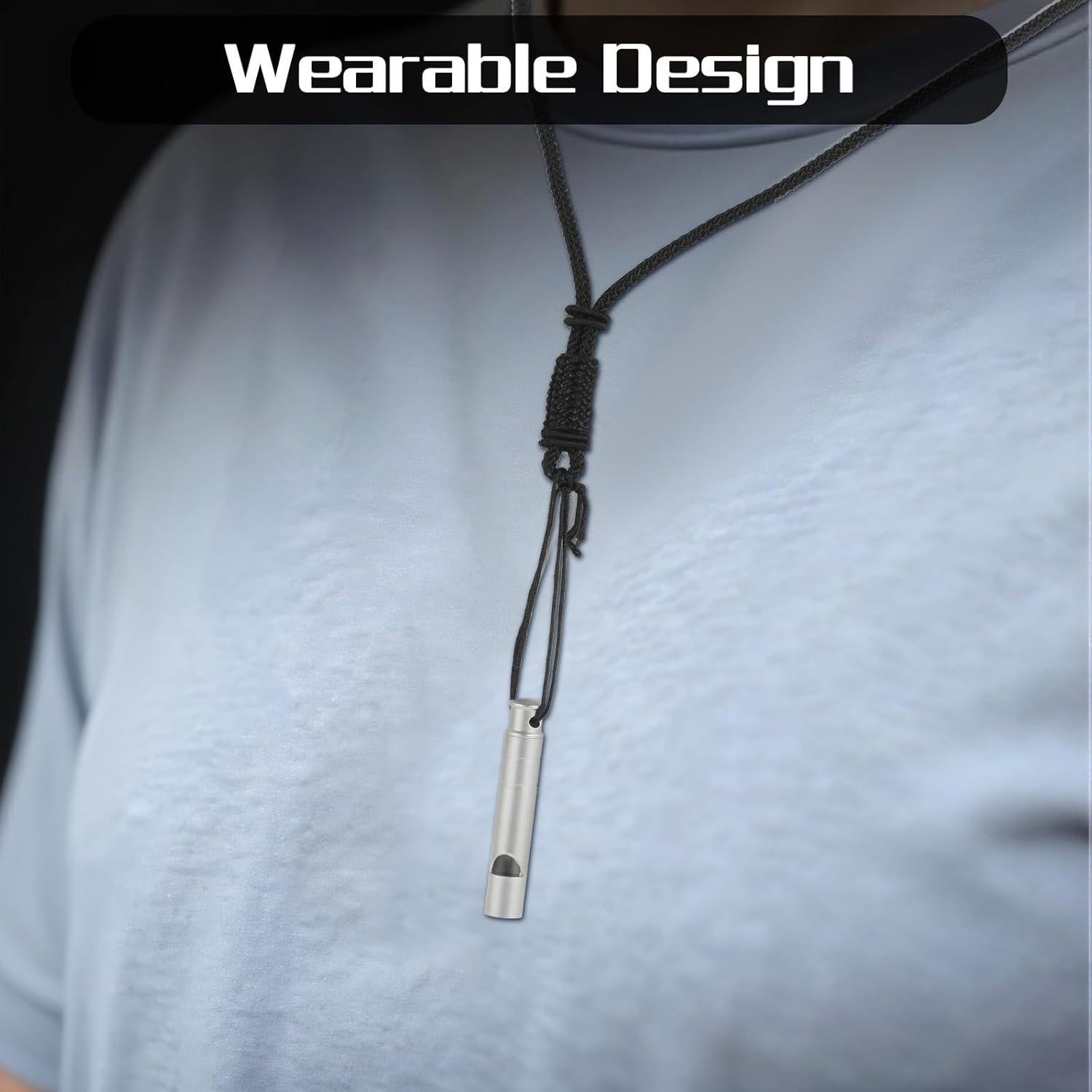 Silbato de Emergencia ValueBargain Titanio 120dB 2 Piezas