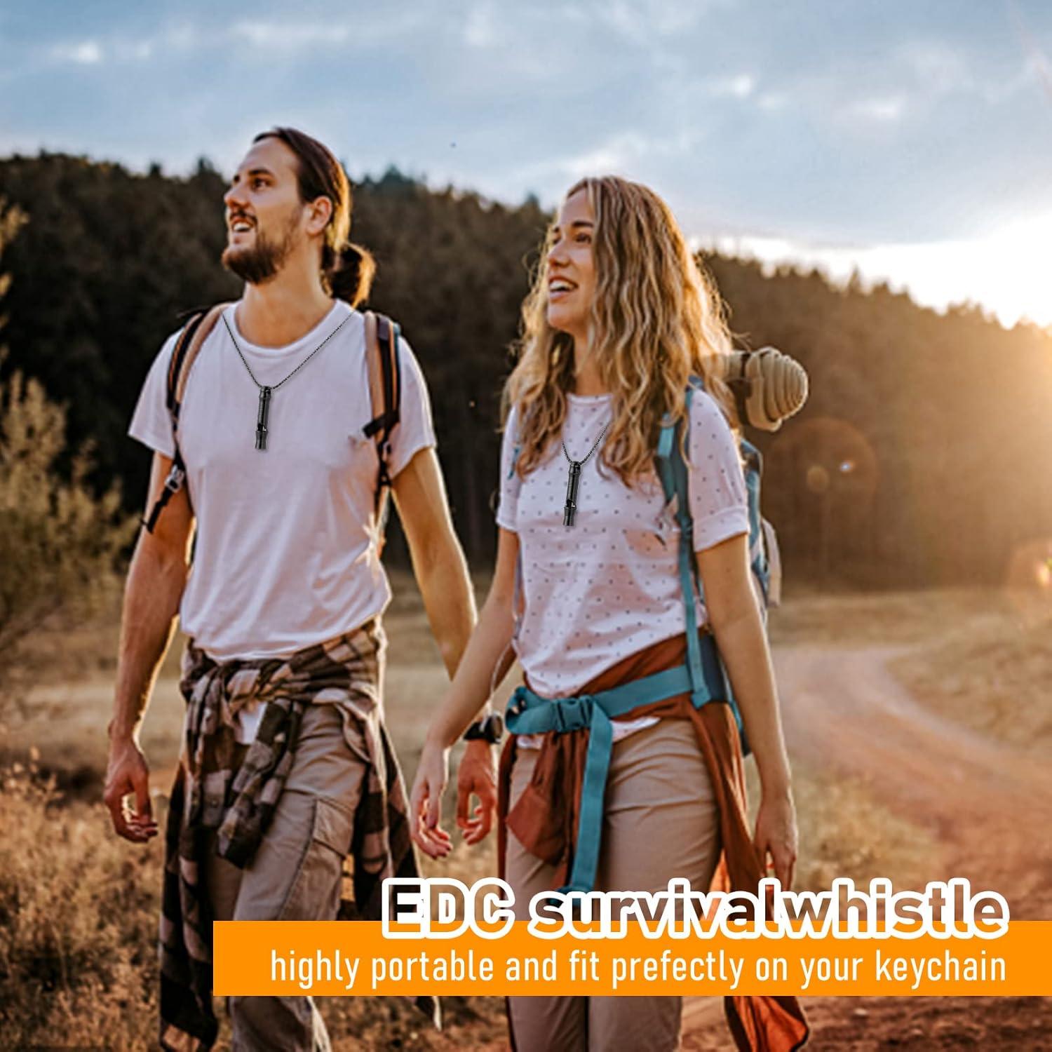 Silbato de Emergencia TISUR de Titanio 120db, Ligero y Compacto