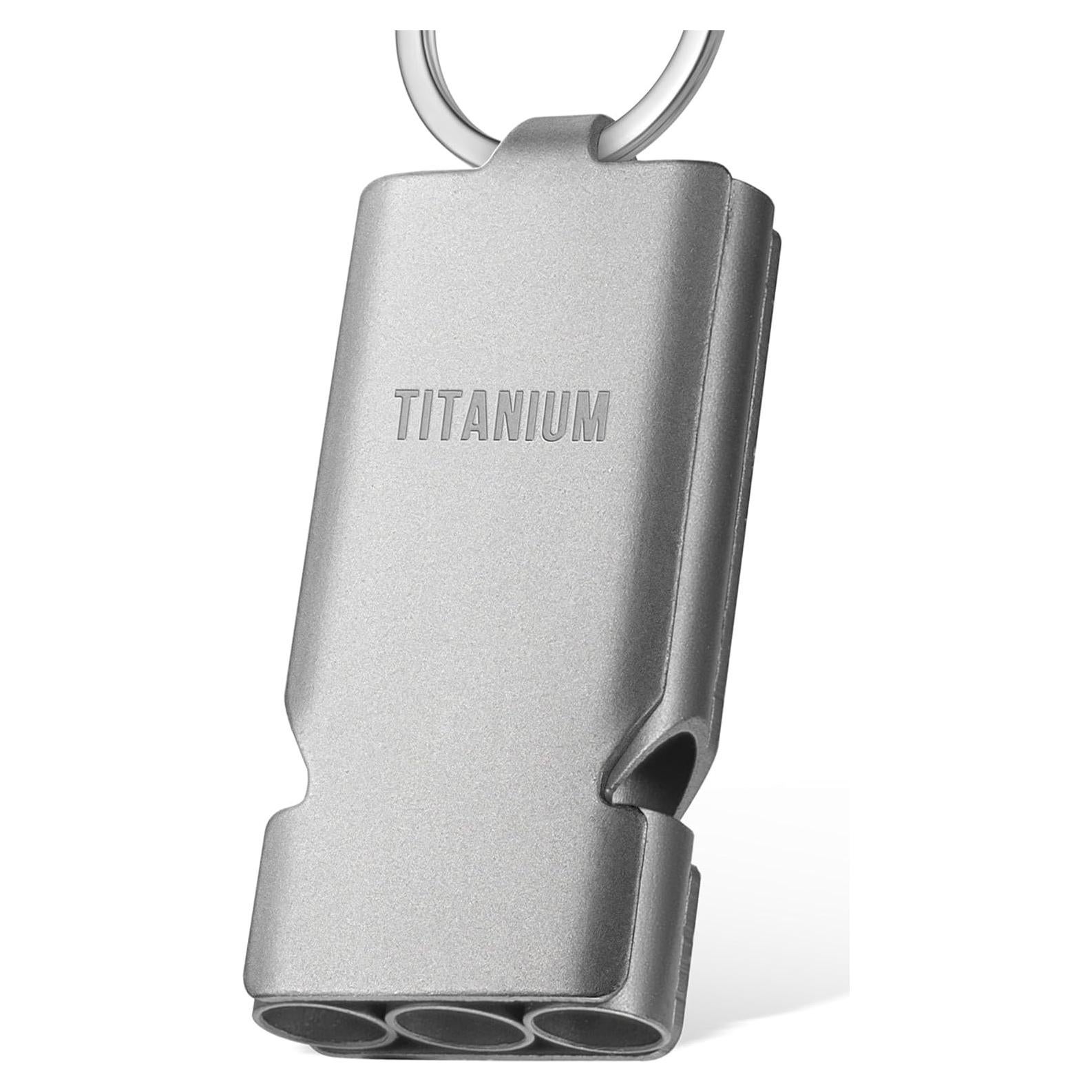 Silbato de Emergencia IUMIUN de Titanio 130dB para Camping