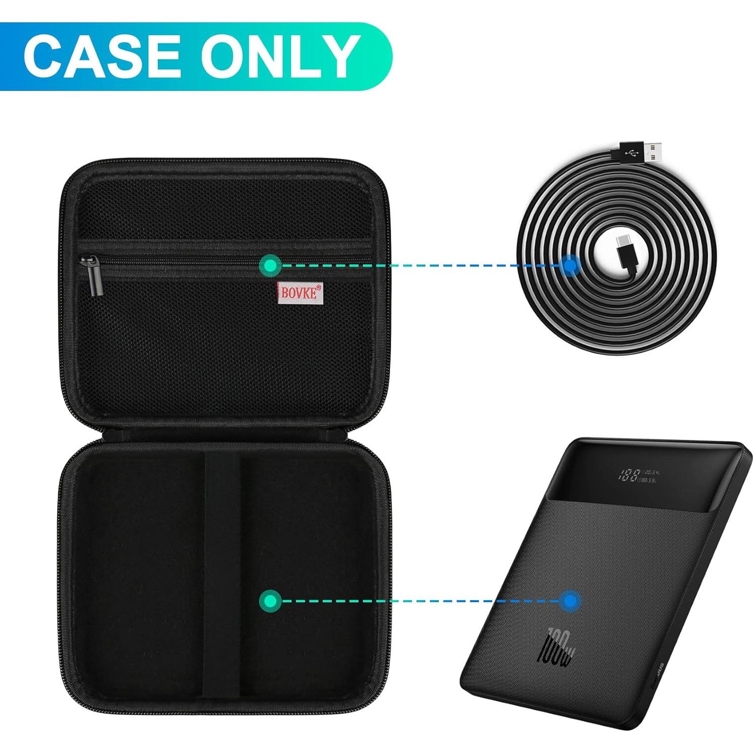 Funda Dura BOVKE para Cargador Baseus 100W USB C - Negro