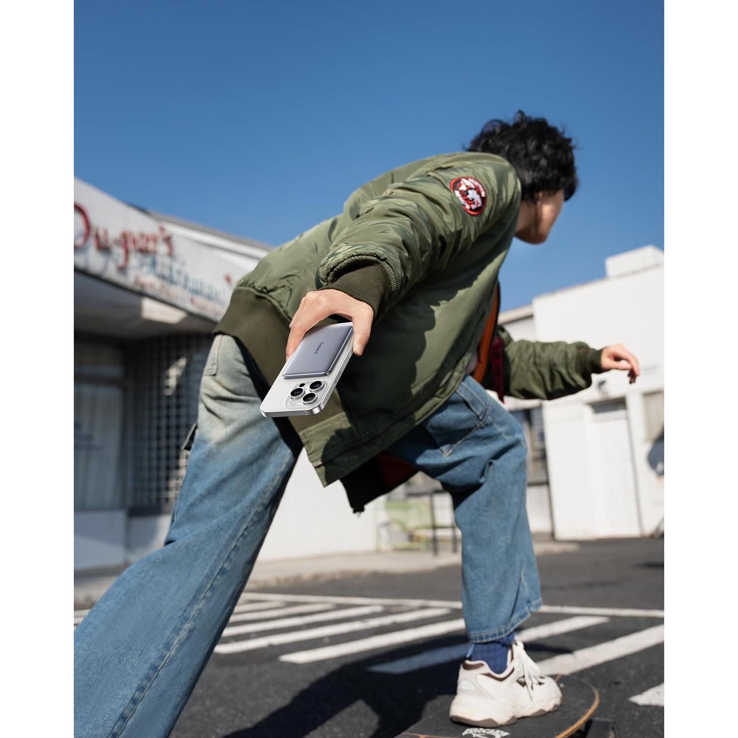 Baseus PicoGo Power Bank 5000mAh Ultra Delgado Gris Espacial