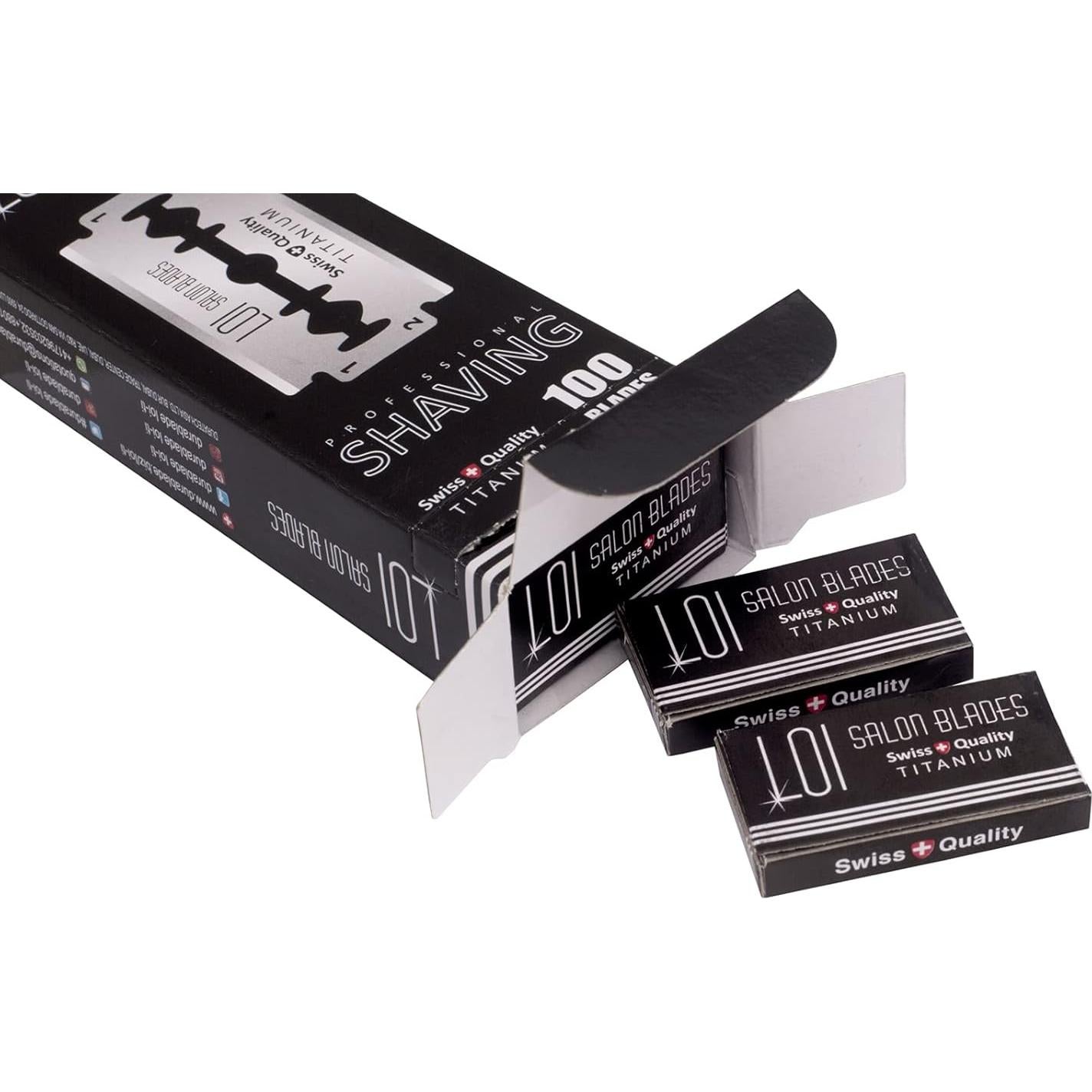 100 Cuchillas de Doble Filo Titanio Durablade para Afeitado