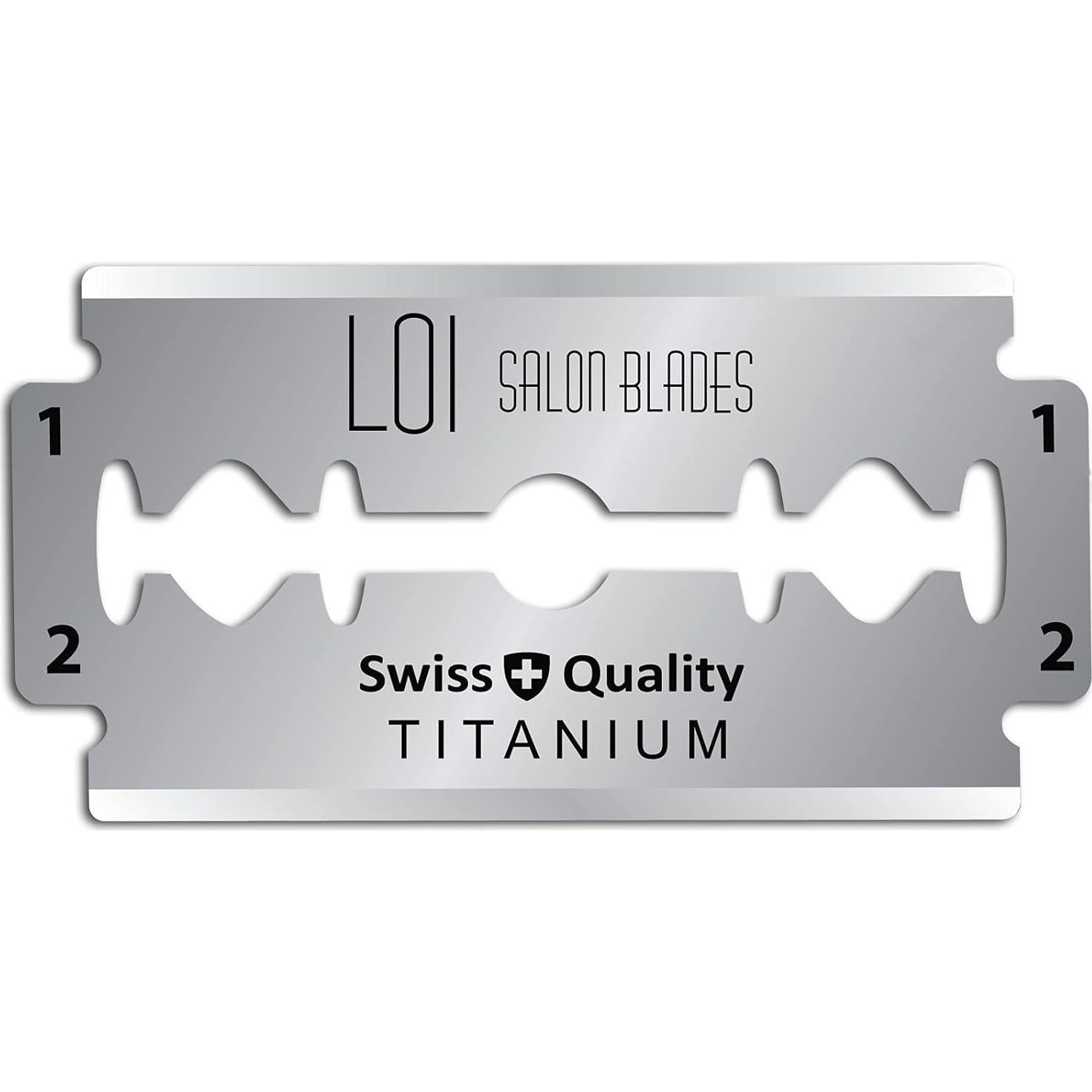 100 Cuchillas de Doble Filo Titanio Durablade para Afeitado