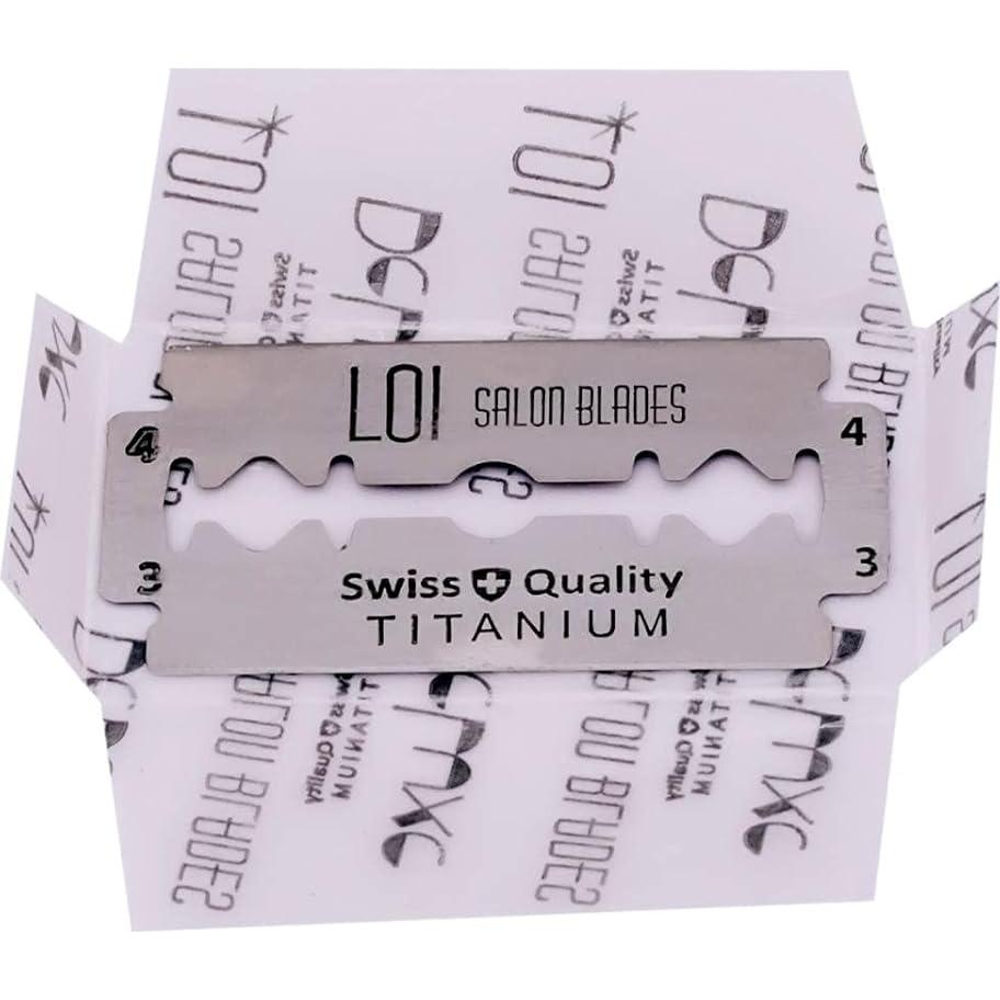 100 Cuchillas de Doble Filo Titanio Durablade para Afeitado