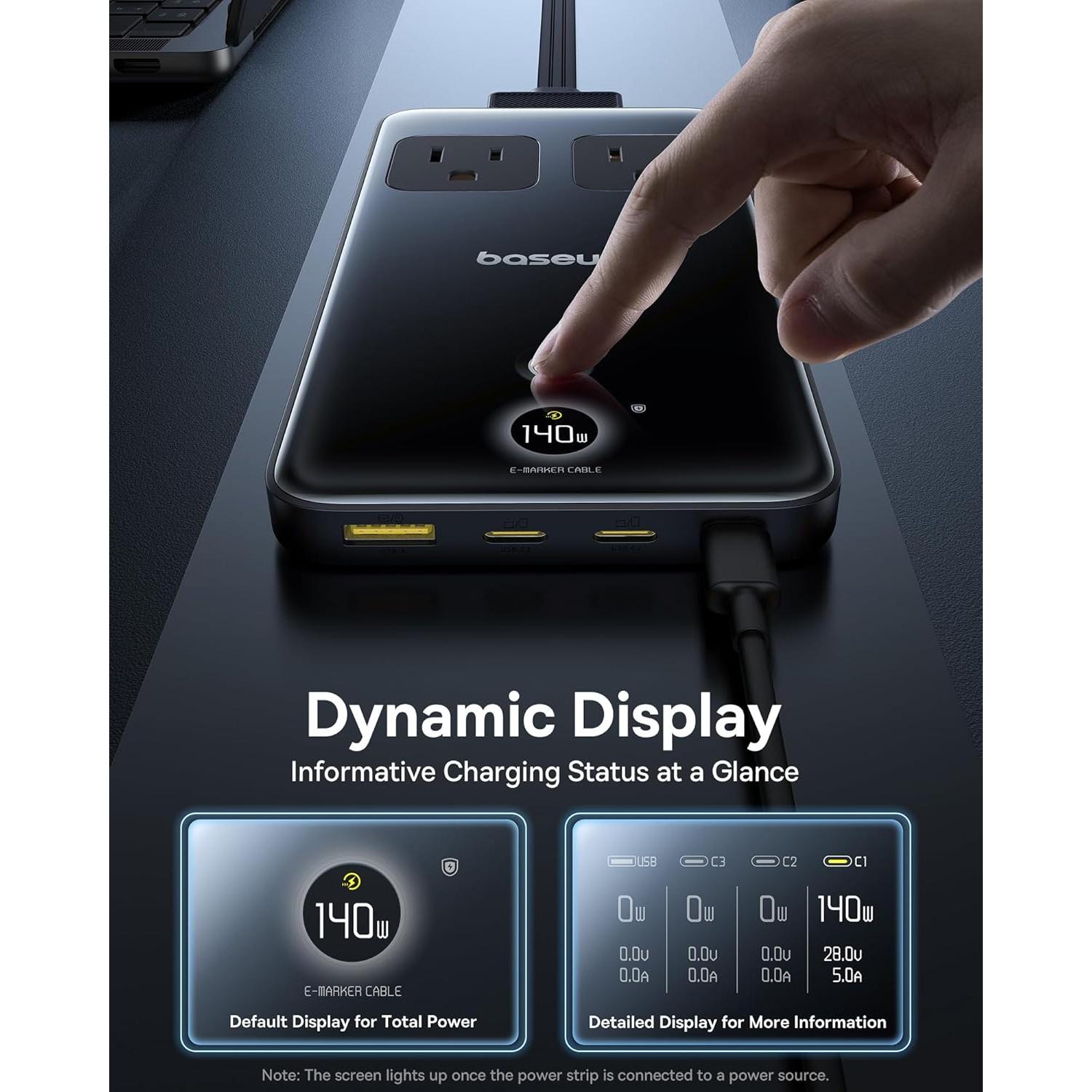 Estación de Carga Baseus Blade 140W + Cargador USB C 100W