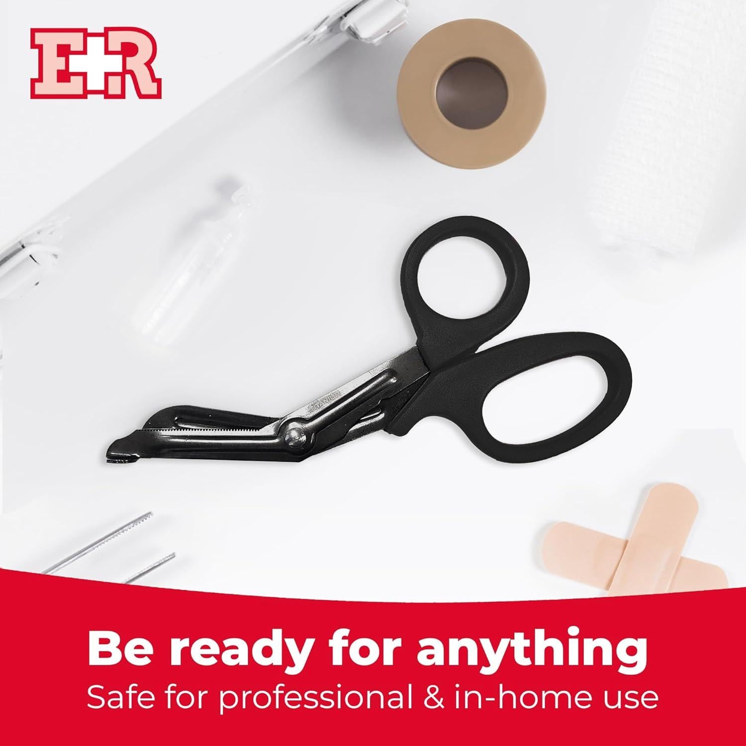 Tijeras para Vendajes Ever Ready First Aid 18.4 cm Titanio Negro