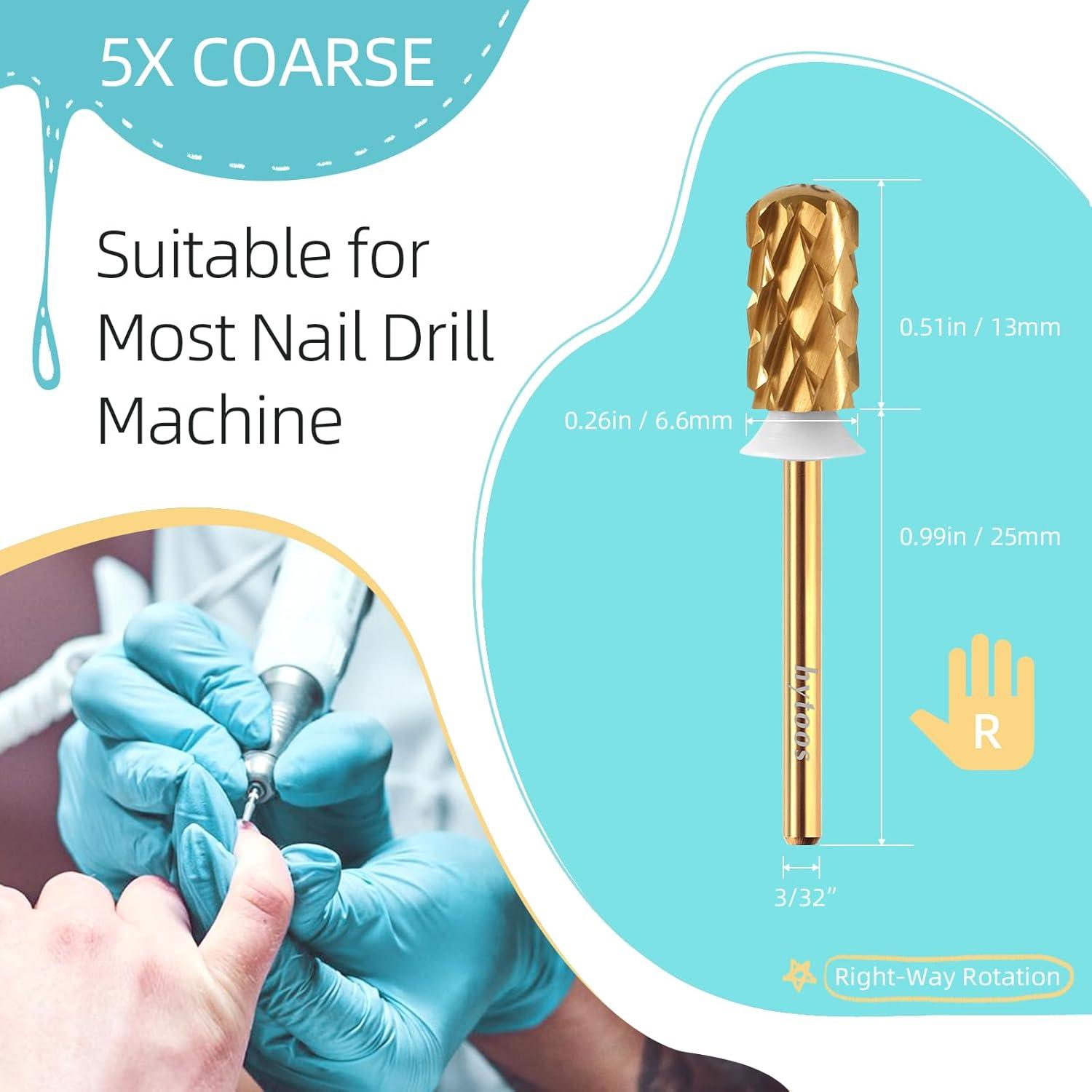 Broca de Uñas de Barril de Seguridad 5XC hytoos Titanio 2.35mm