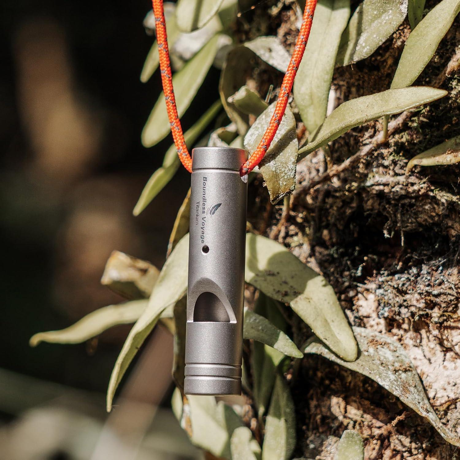 Silbato de Titanio Boundless Voyage Ti9015O Ultra Ligero 120dB