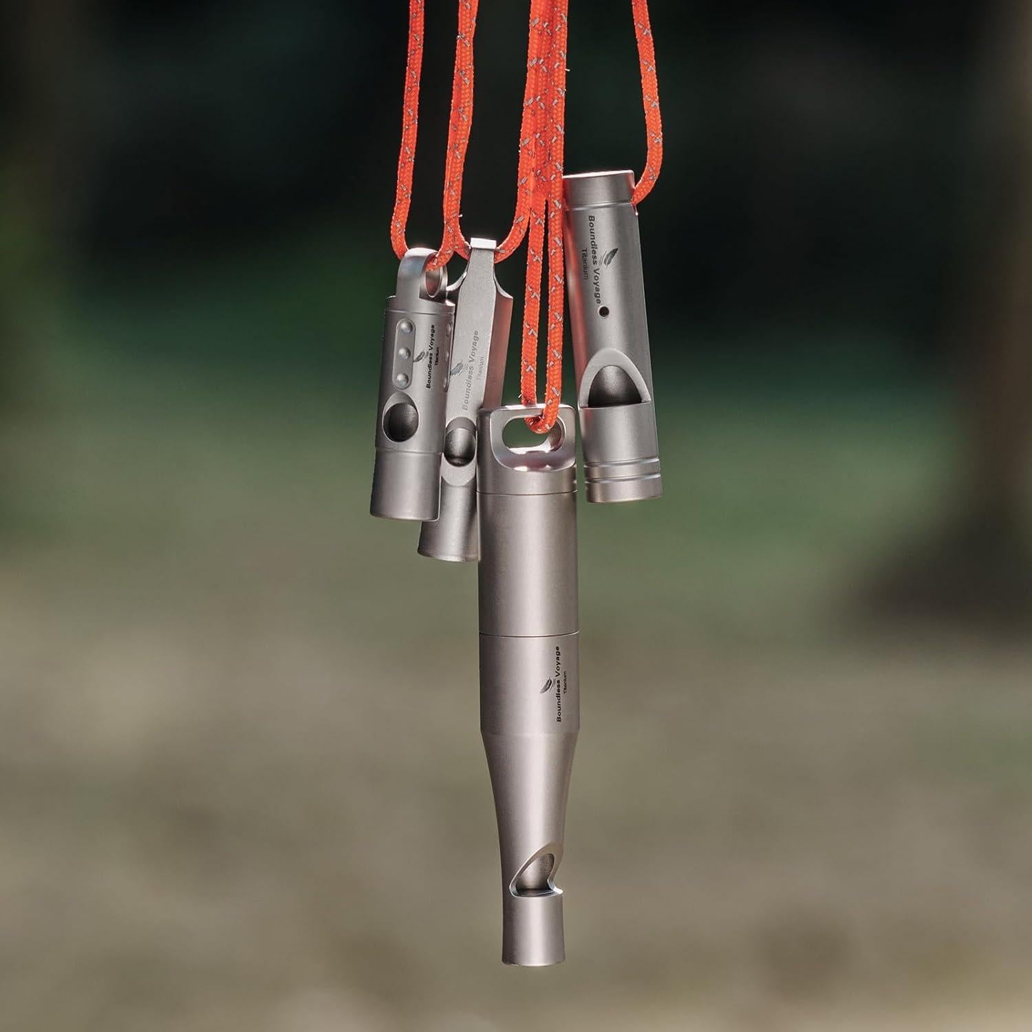 Silbato de Titanio Boundless Voyage Ti9015O Ultra Ligero 120dB