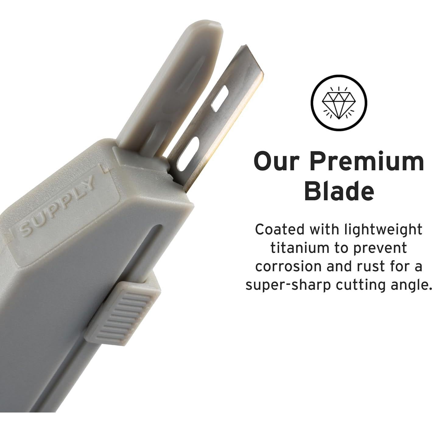 Cuchillas de Afeitar Supply Platinum - 8 Cuchillas de Titanio