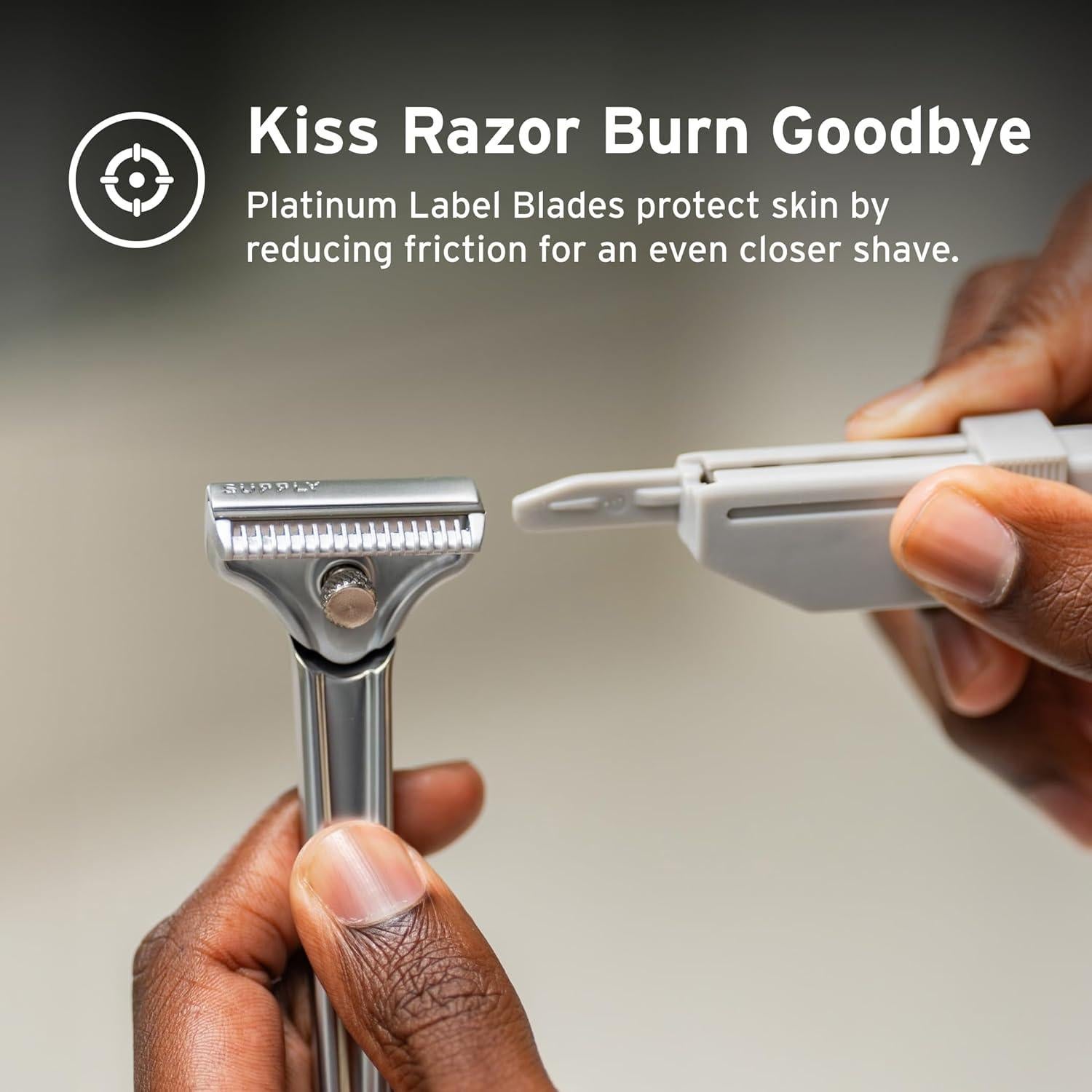 Cuchillas de Afeitar Supply Platinum - 8 Cuchillas de Titanio