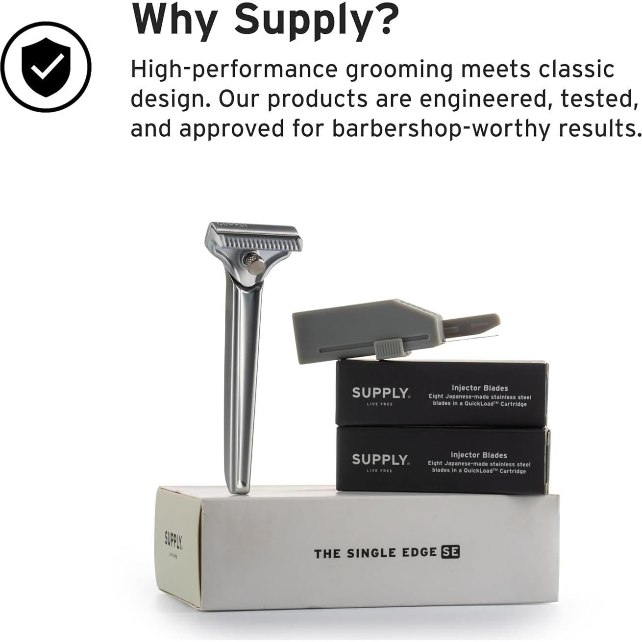 Cuchillas de Afeitar Supply Platinum - 8 Cuchillas de Titanio