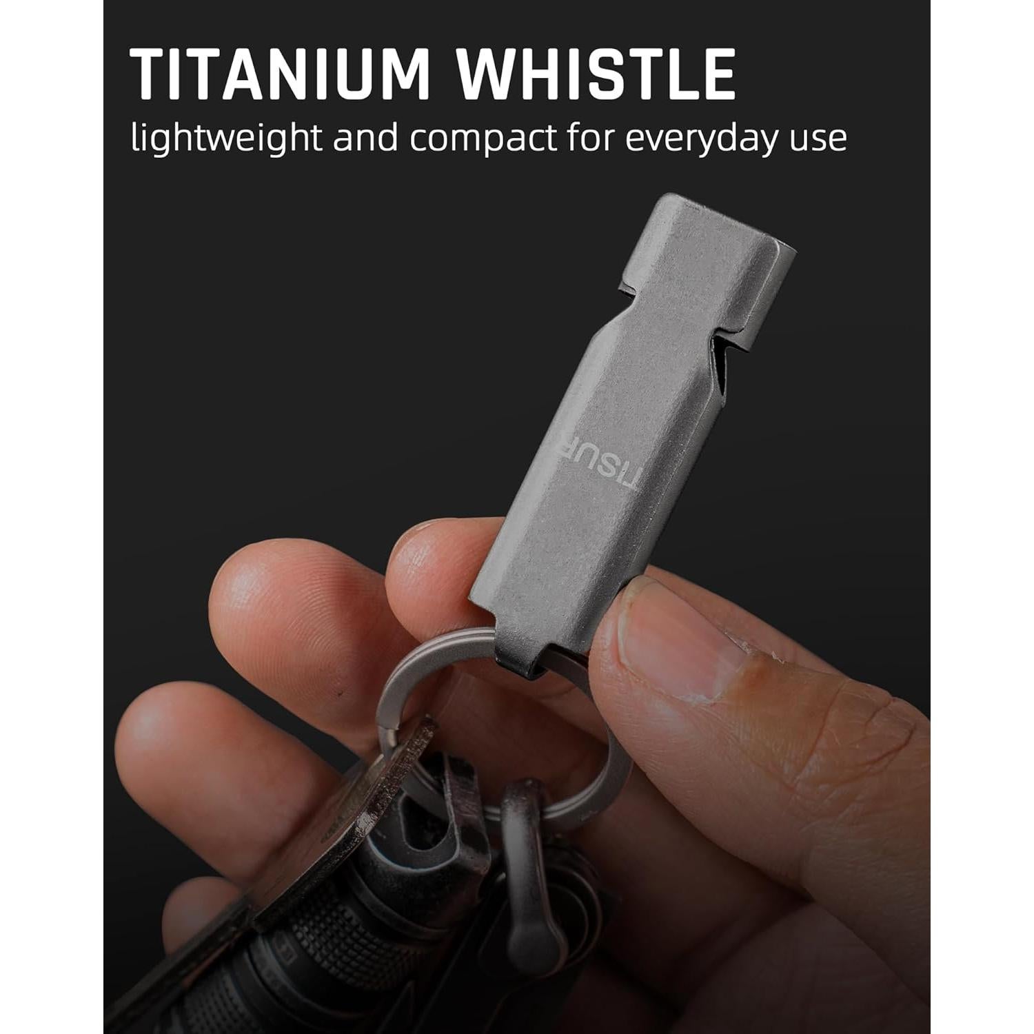 Silbato de Emergencia TISUR 130dB Titanio 2-Pack