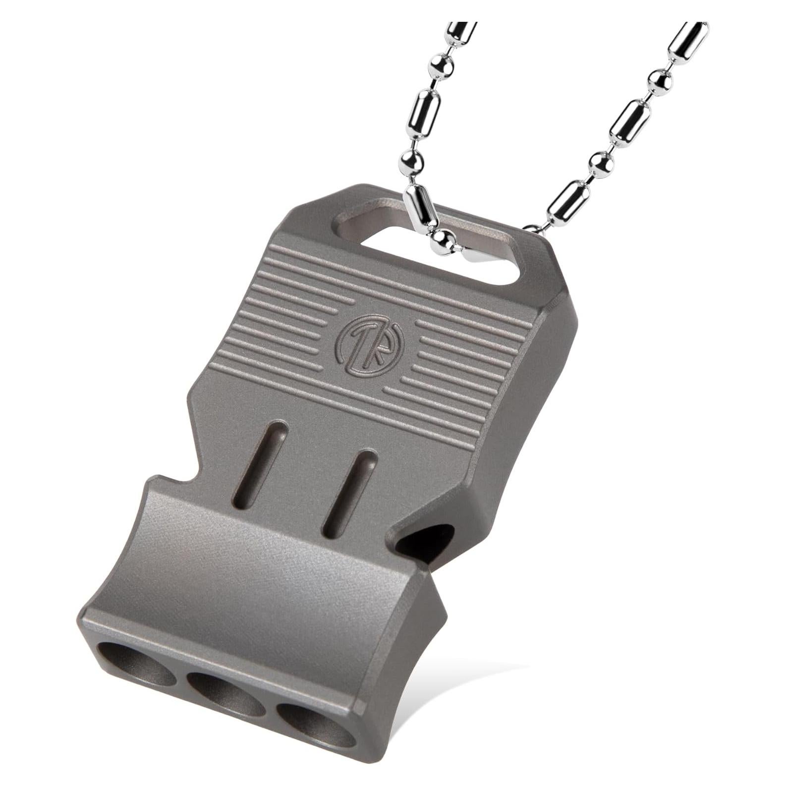 Silbato de Emergencia TACRAY de Titanio 120dB Portátil