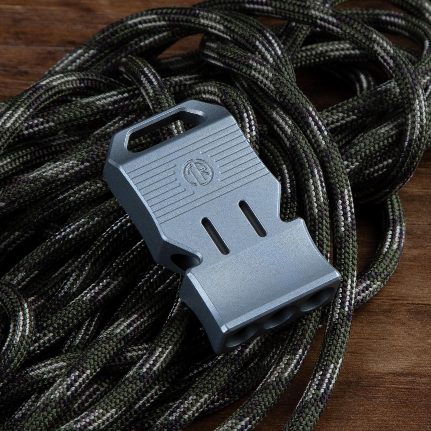 Silbato de Emergencia TACRAY de Titanio 120dB Portátil