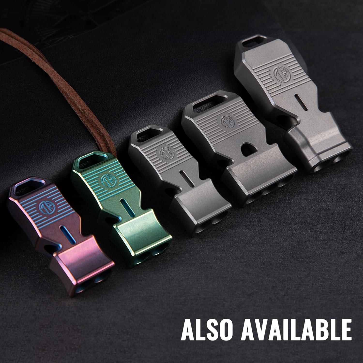 Silbato de Emergencia TACRAY de Titanio 120dB Portátil