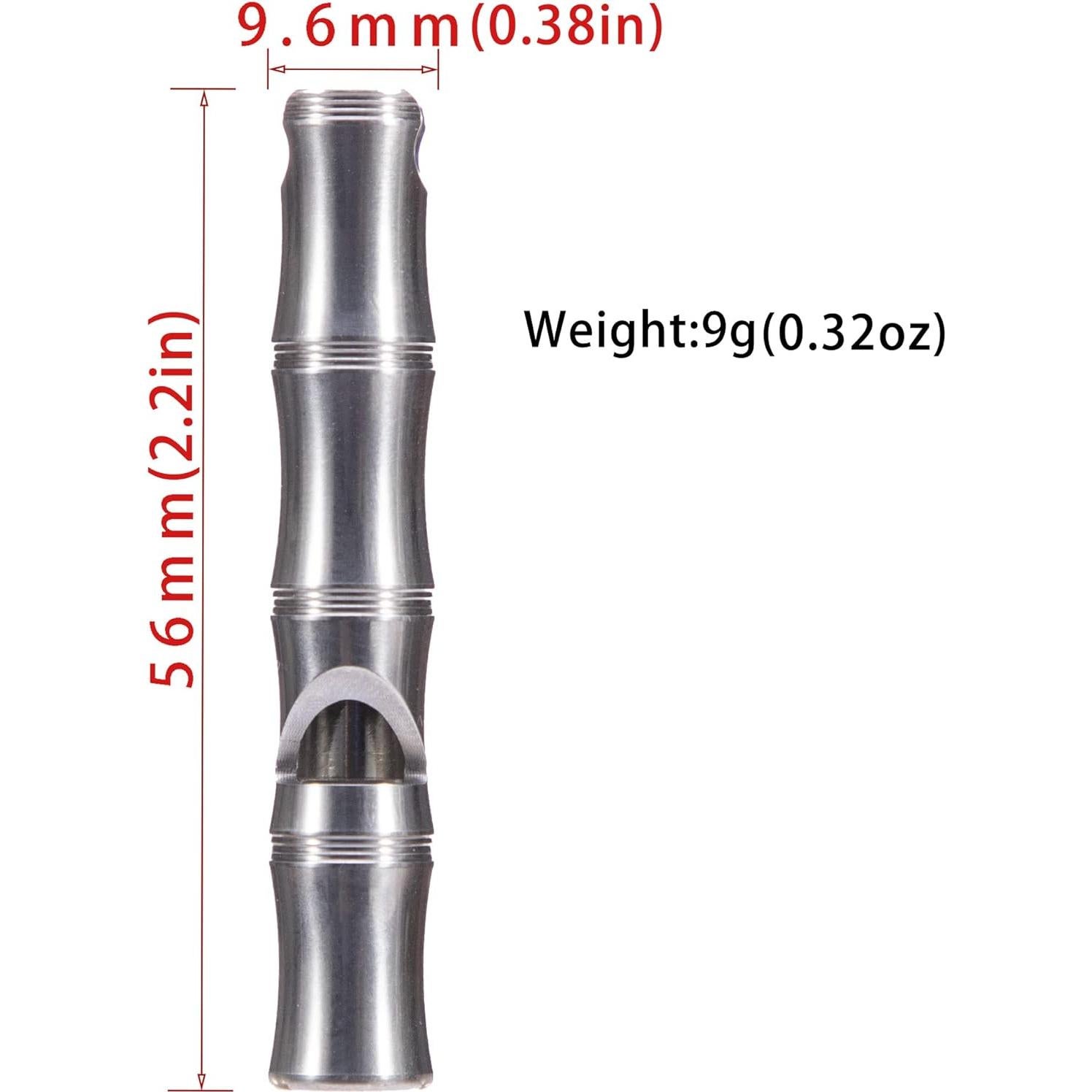 Silbato de Emergencia TACRAY de Titanio 120dB para Supervivencia