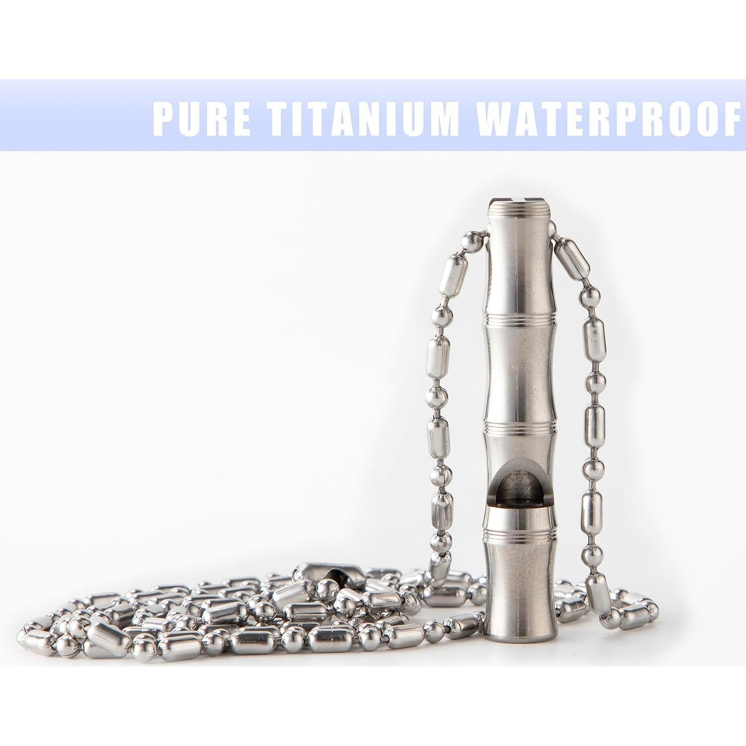 Silbato de Emergencia TACRAY de Titanio 120dB para Supervivencia