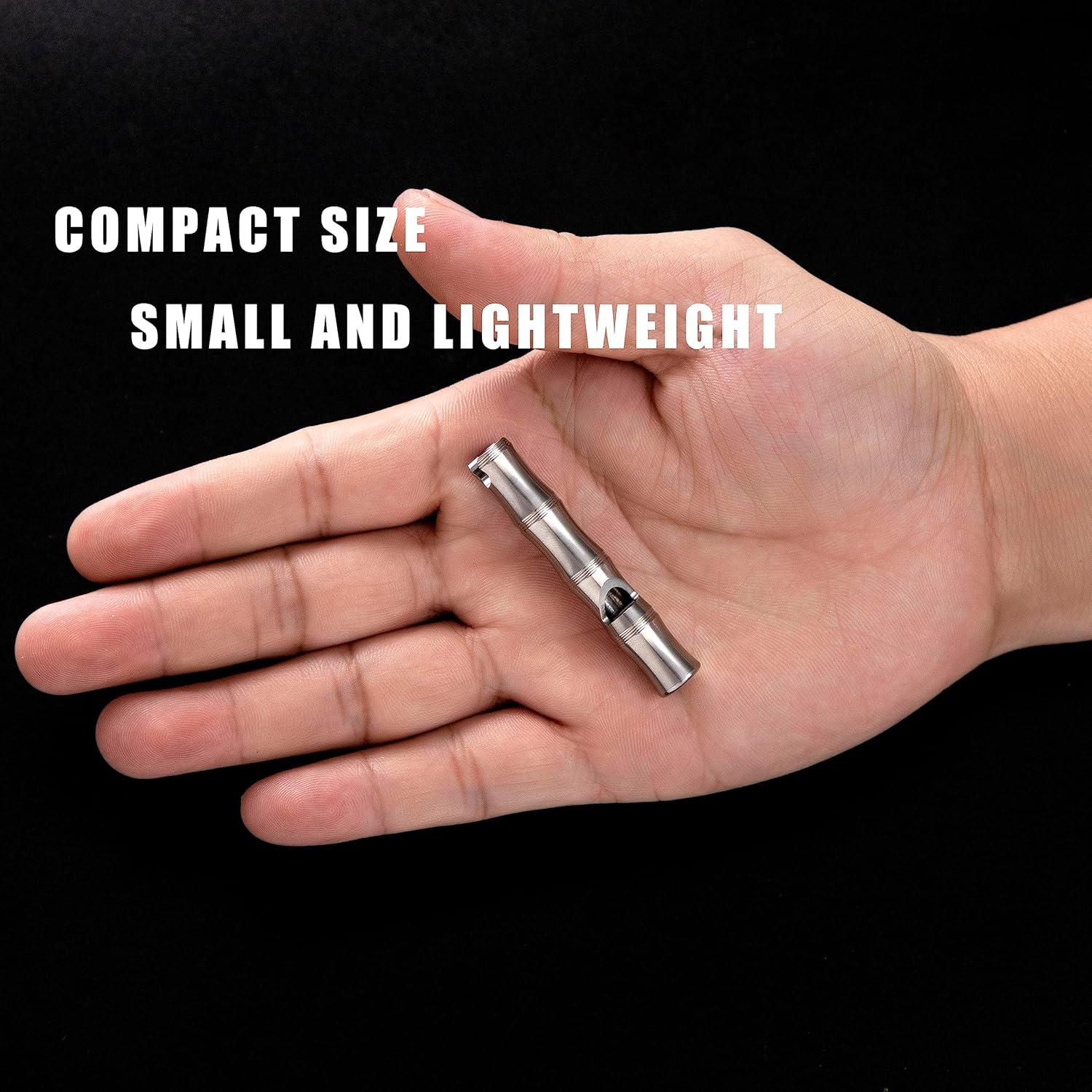 Silbato de Emergencia TACRAY de Titanio 120dB para Supervivencia