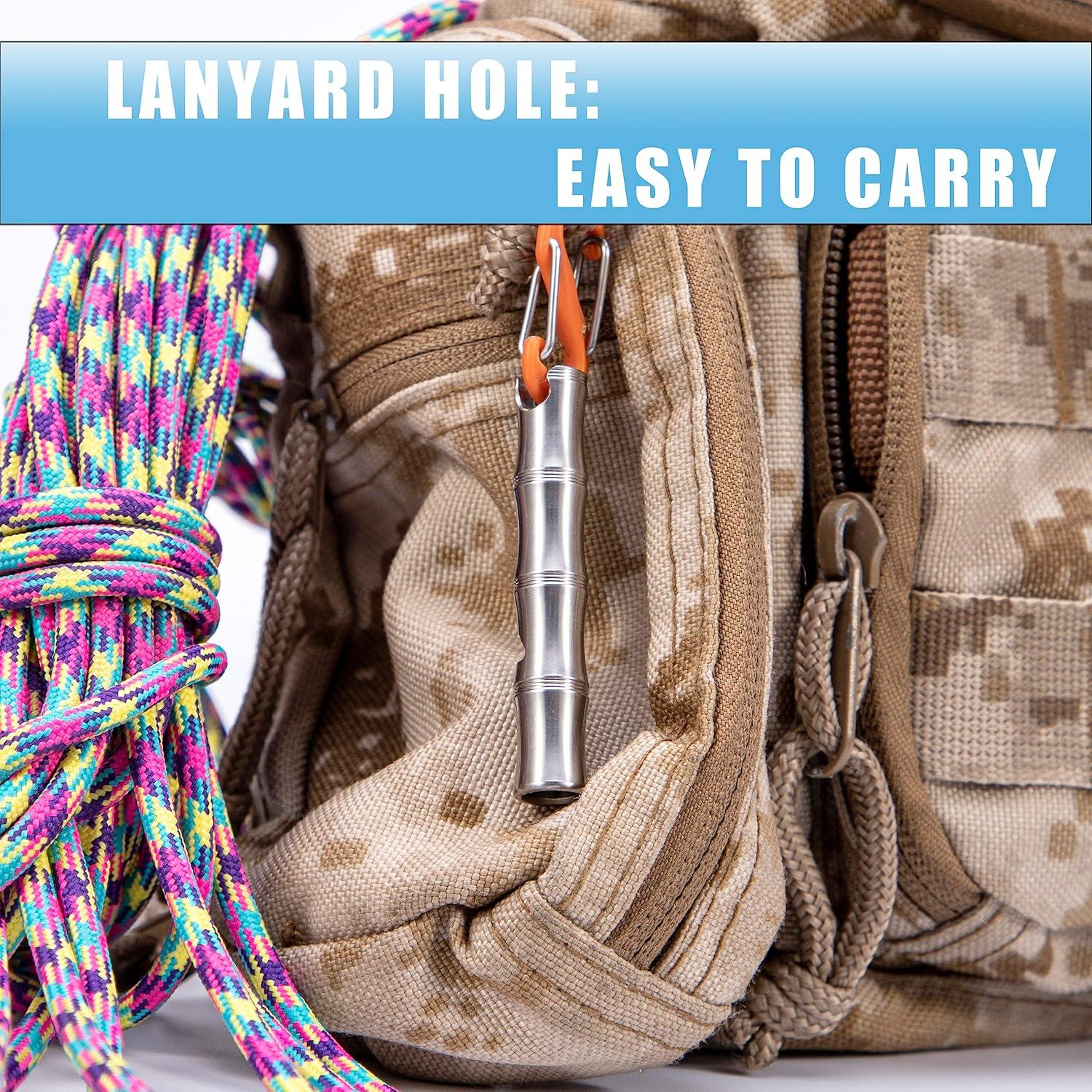 Silbato de Emergencia TACRAY de Titanio 120dB para Supervivencia