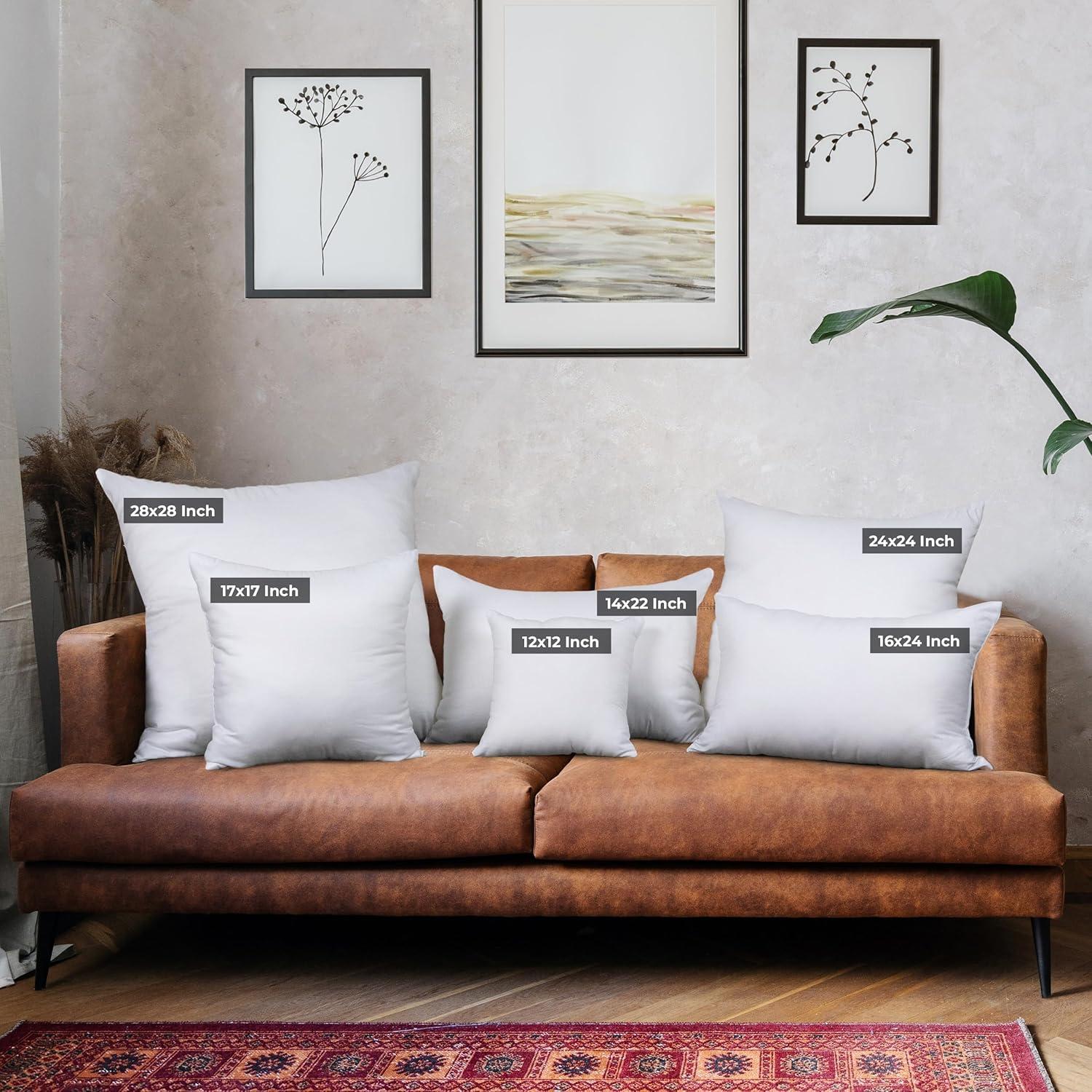 Cojines Decorativos Utopia Bedding Juego de 4 Blanco 43x43cm