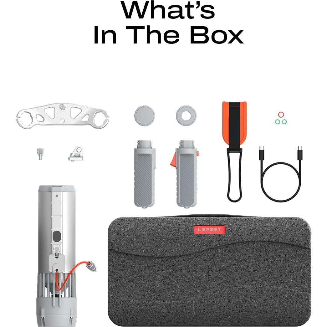 Scooter Submarino LEFEET P1 Lite - 60m Impermeable, 1.6m/s